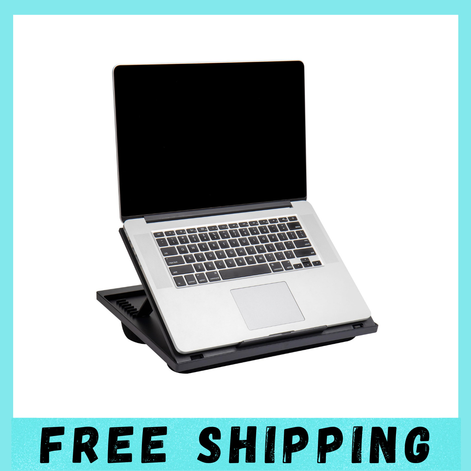 Laptop Cushion Desk Bed Pillow Cushioned Lap Tray Adjustable Stand 8 Position
