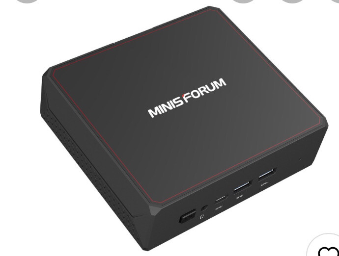 MINISFORUM U500 Intel Core I3 5005U Mini PC – Black 8GB LPDDR3+ 128GB SSD