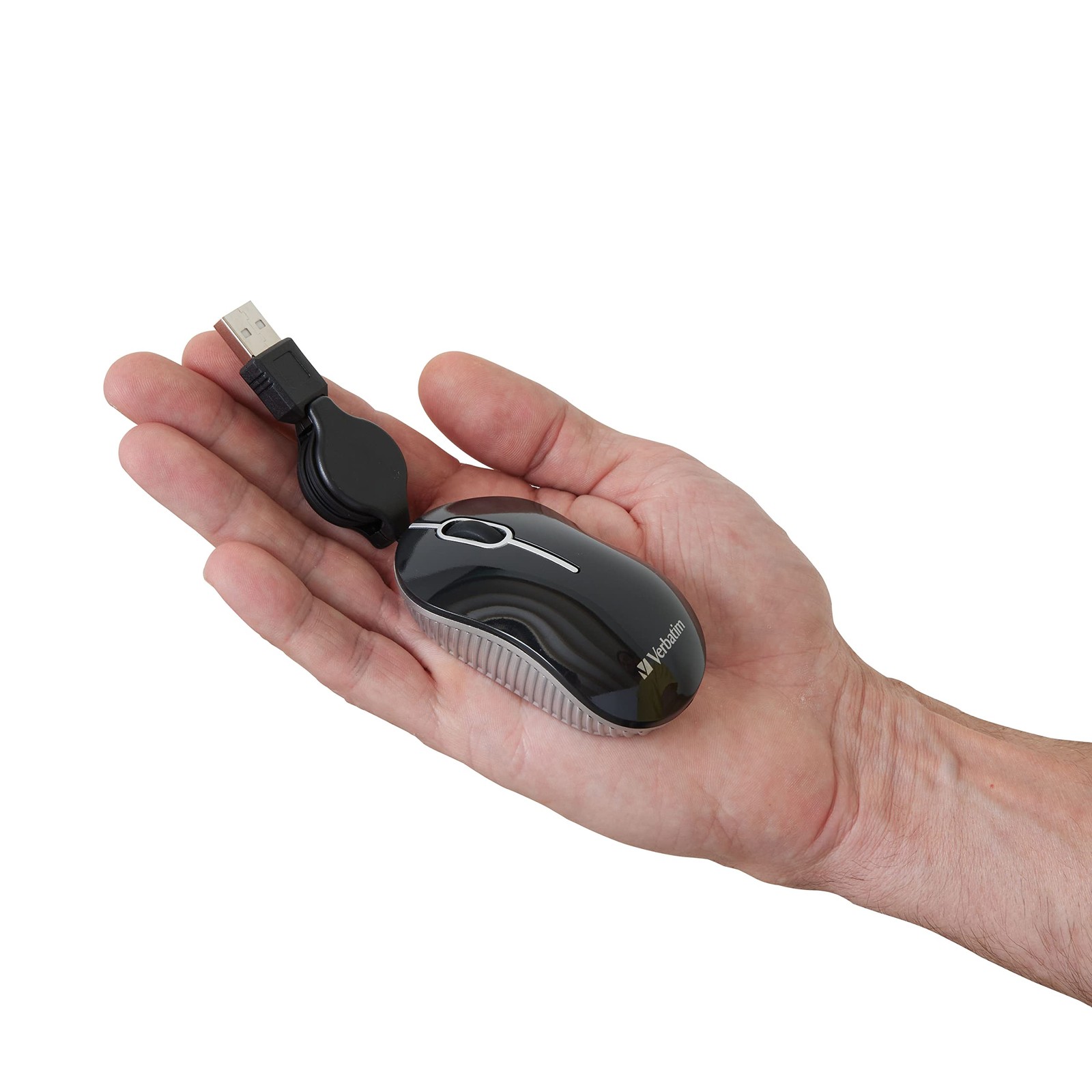 Verbatim Wired Optical Computer Mini USB-A Mouse – Plug & Play Mini, BLUE