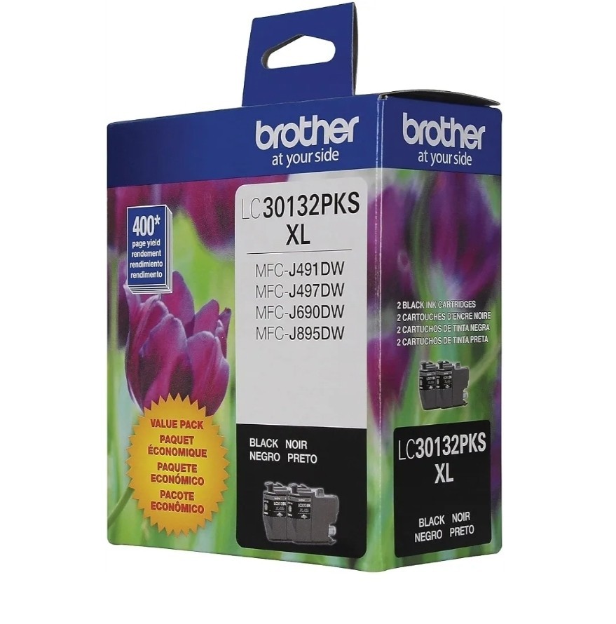 Brother LC3013-2PKS Black Ink Cartridge High Yield (2×400 Yield) Genuine