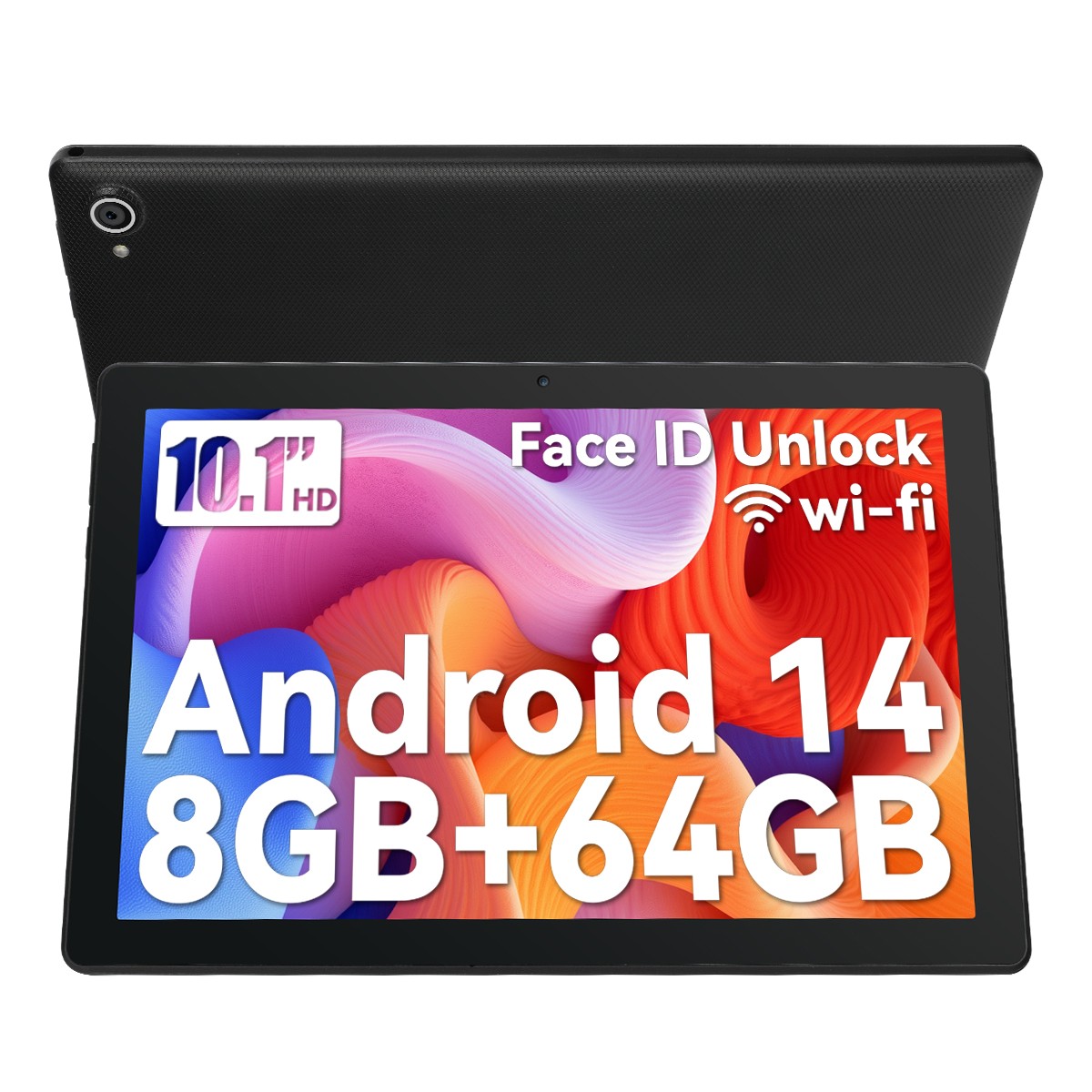 2025 Tablet 10.1″ Android 14 Tablet 8+64GB Octa Core 1280×800 HD IPS WIFI
