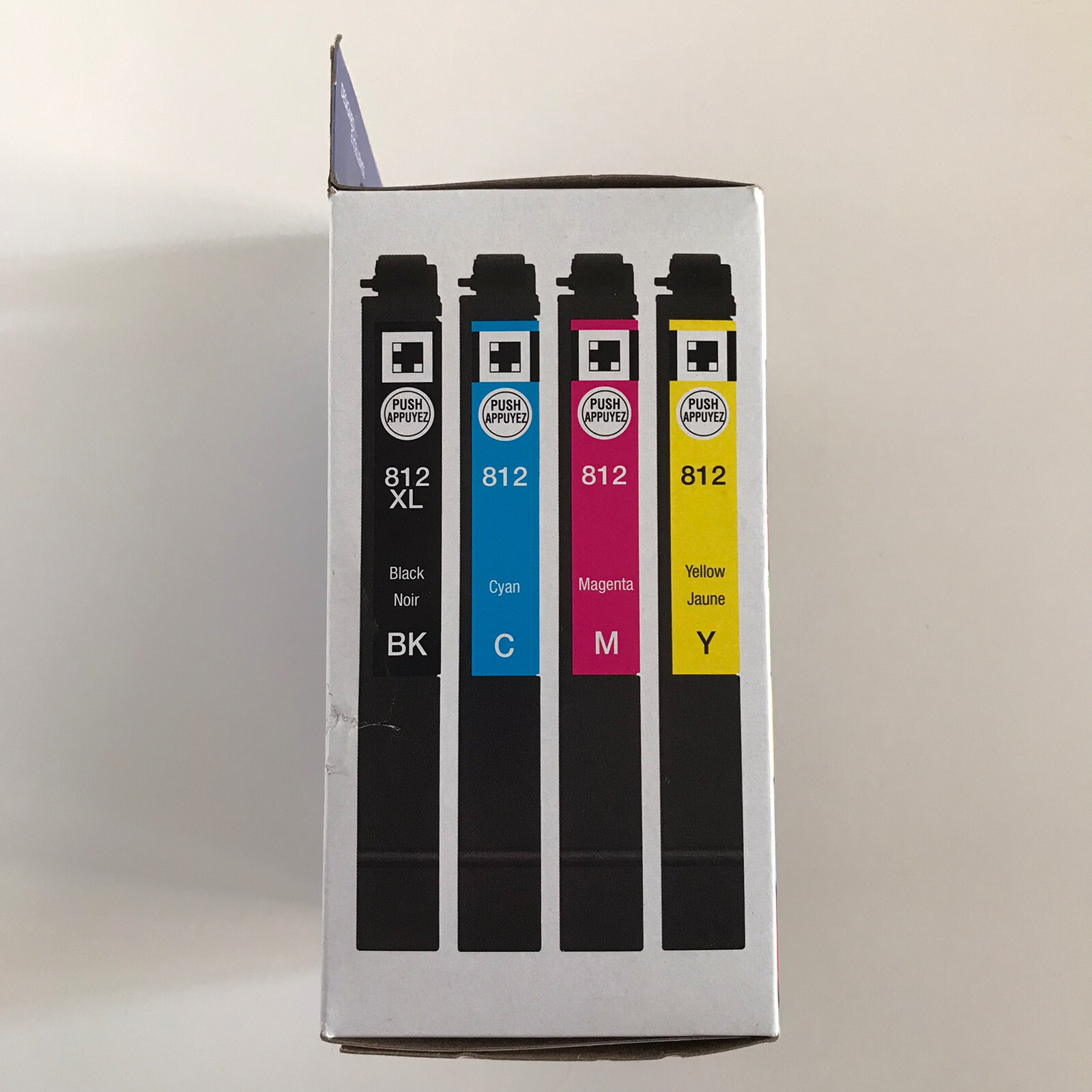 5/2027 4 Pack Genuine Epson Ink T812XL-BCS 812XL High Yield Black 812 CMY OEM