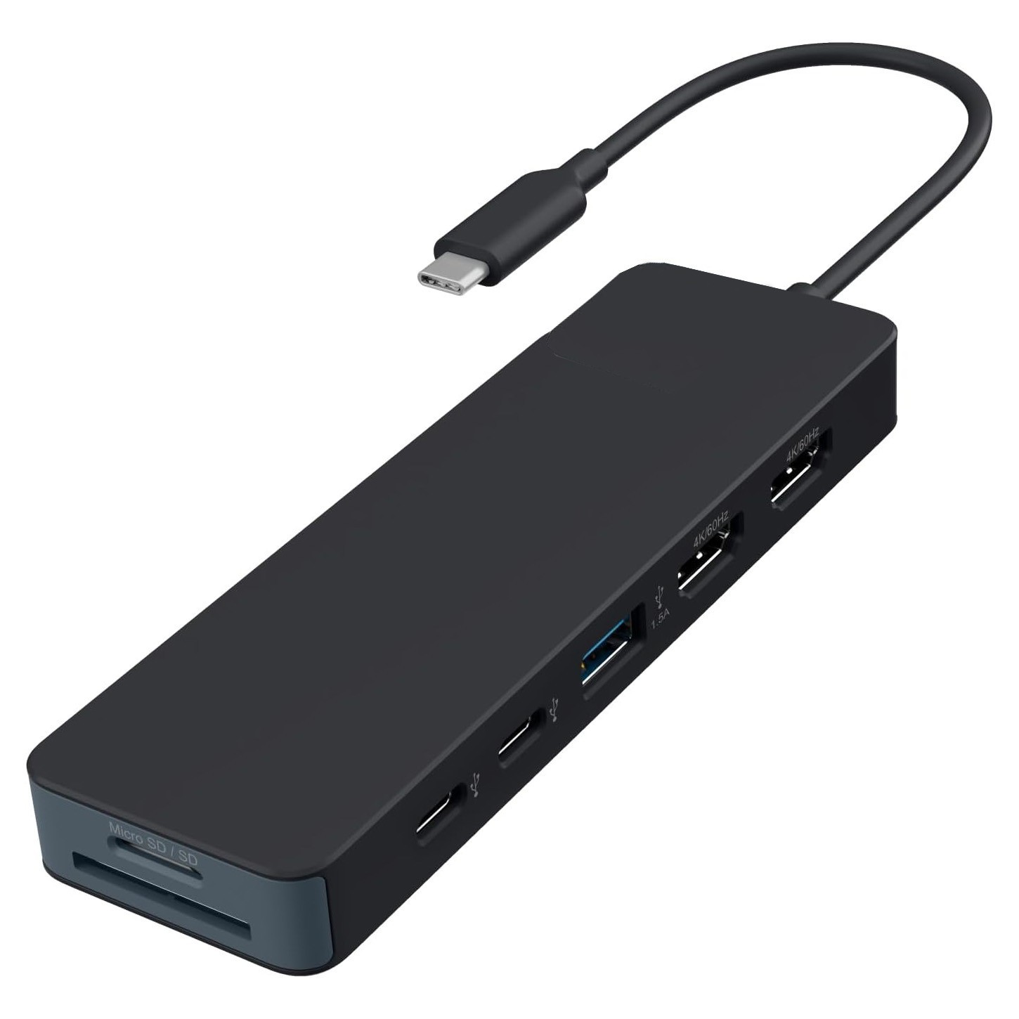 Dual 4K HDMI Dock – 9 Ports – HDMI – USB A/C – Micro SD – 3.5 mm Audio Port