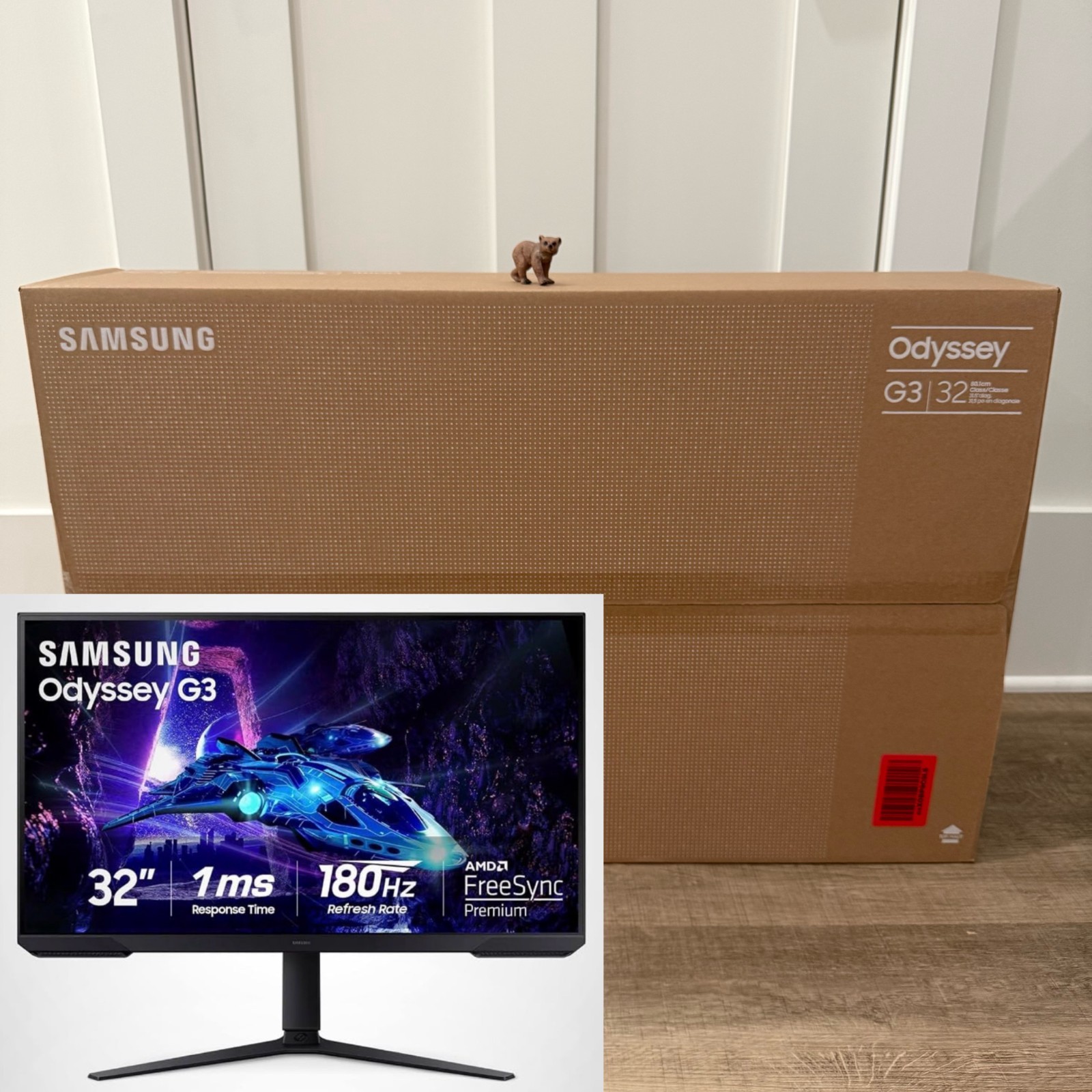 Samsung 32-Inch Odyssey G3 G30D 1ms 180Hz FHD Gaming Monitor LS32DG302ENXZA NEW