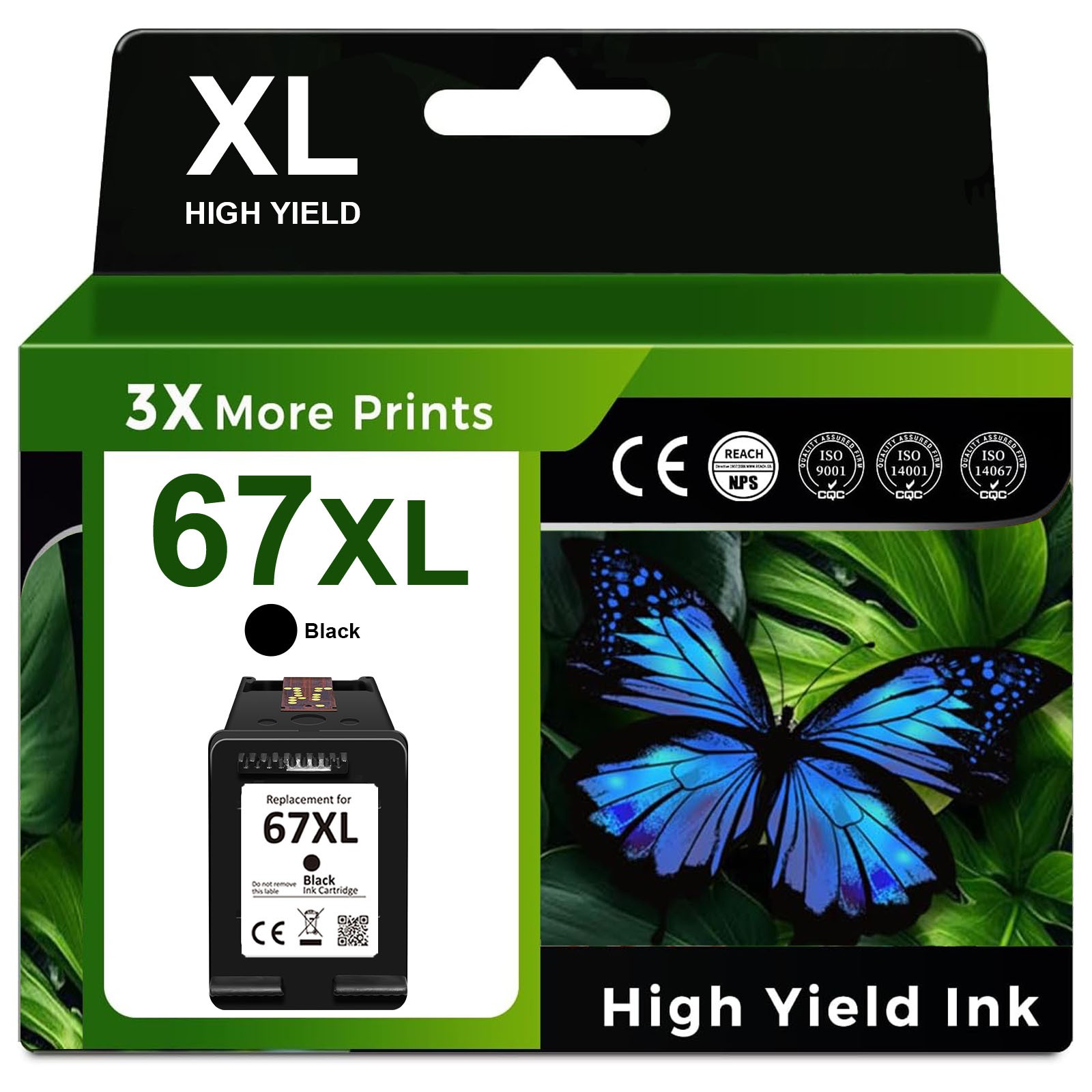 67XL Ink Cartridge for HP Ink 67 Deskjet 2700 2755 2855 4152 4155 Envy 6000 6455