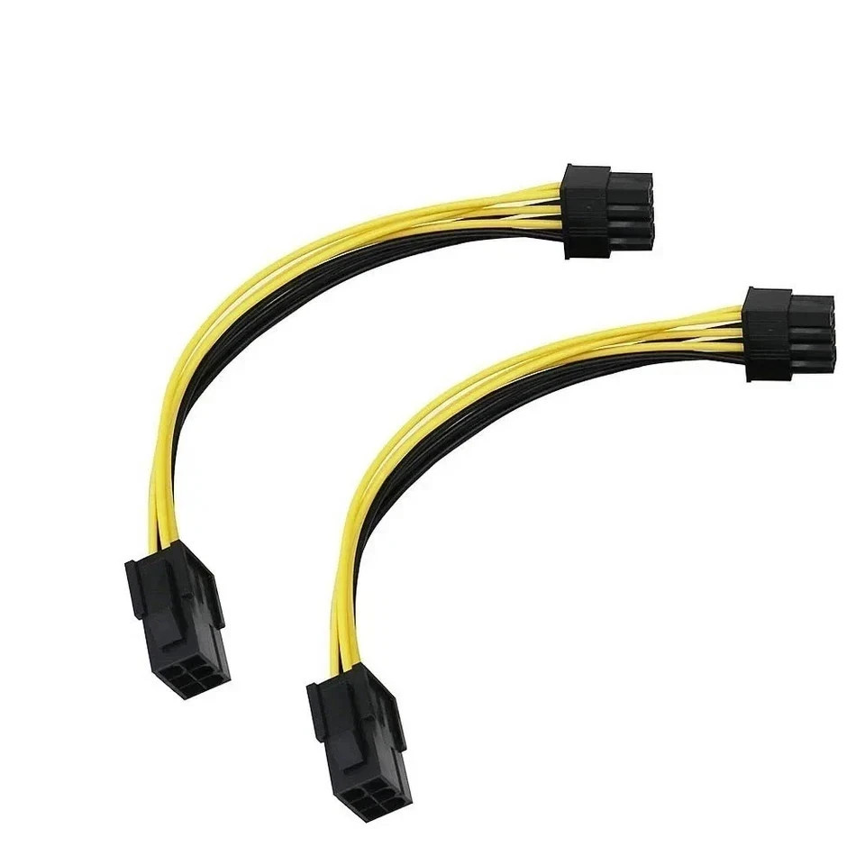 6-pin to 8-pin PCI Express Power Converter Cable GPU Video Card PCIE PCI-E 18AWG