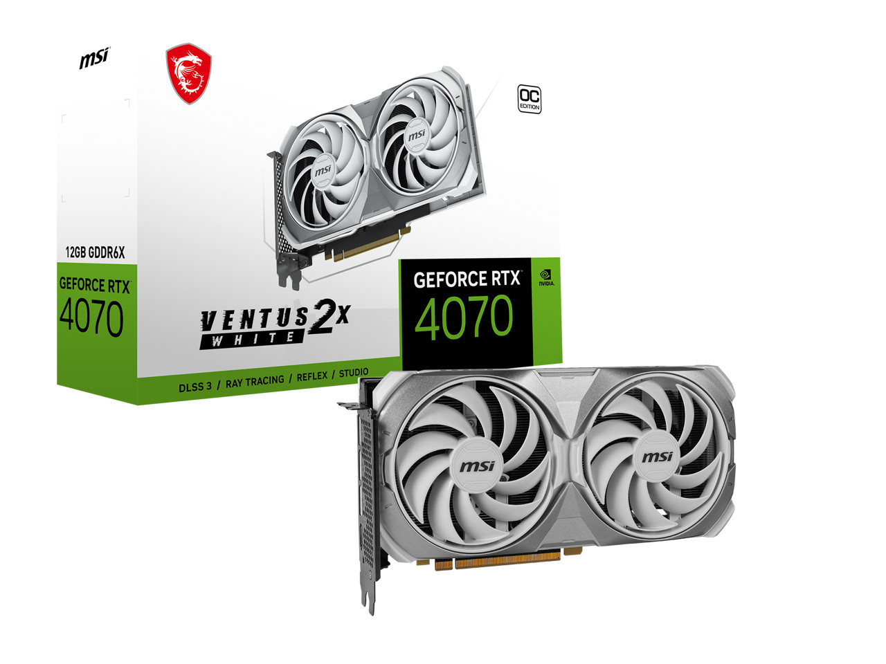 MSI Ventus GeForce RTX 4070 12GB GDDR6X PCI Express 4.0 ATX Video Card RTX 4070