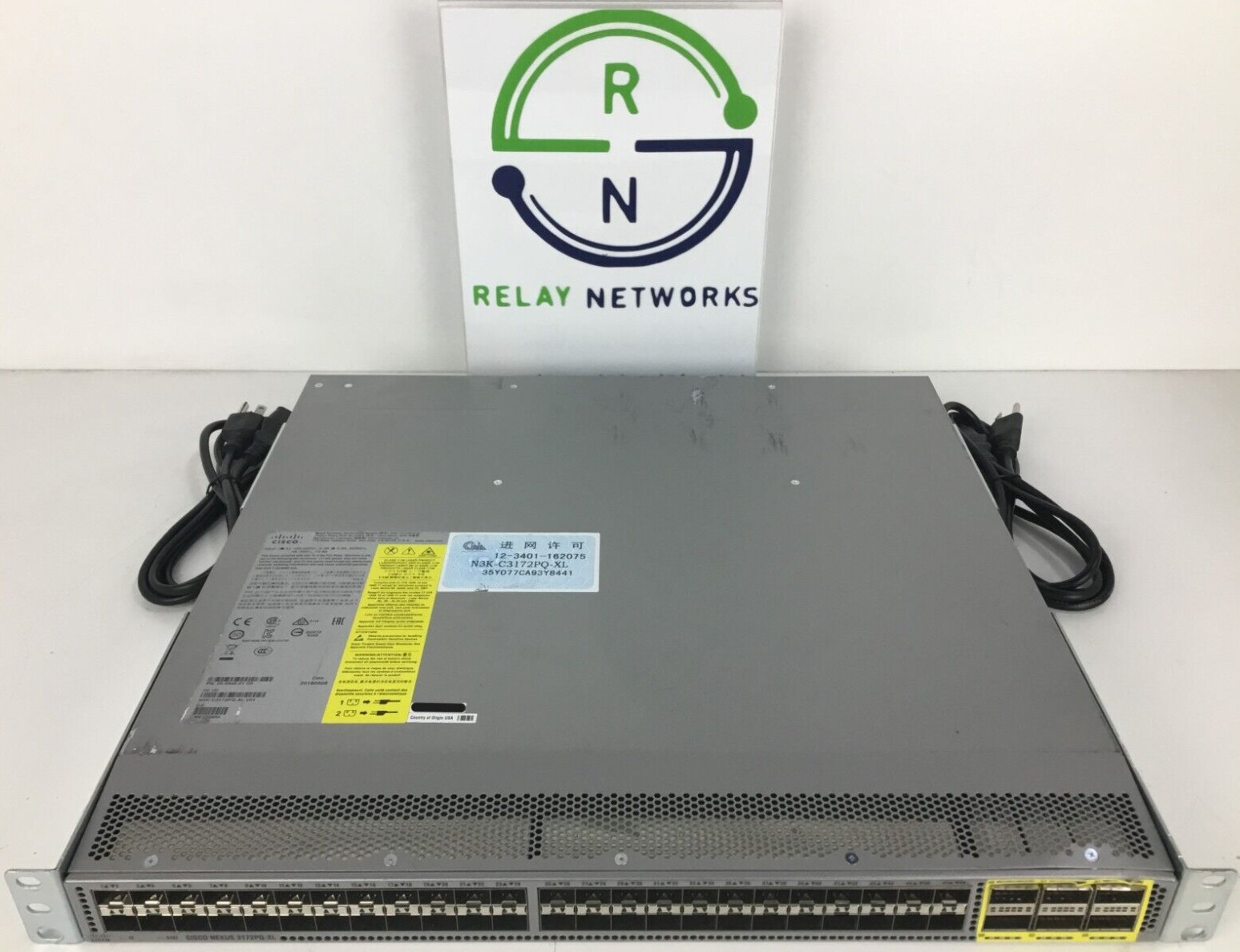 Cisco N3K-C3172PQ-XL 48 x SFP+, 6 QSFP+ Ports, Extended Memory 2X N2200-PAC-400W