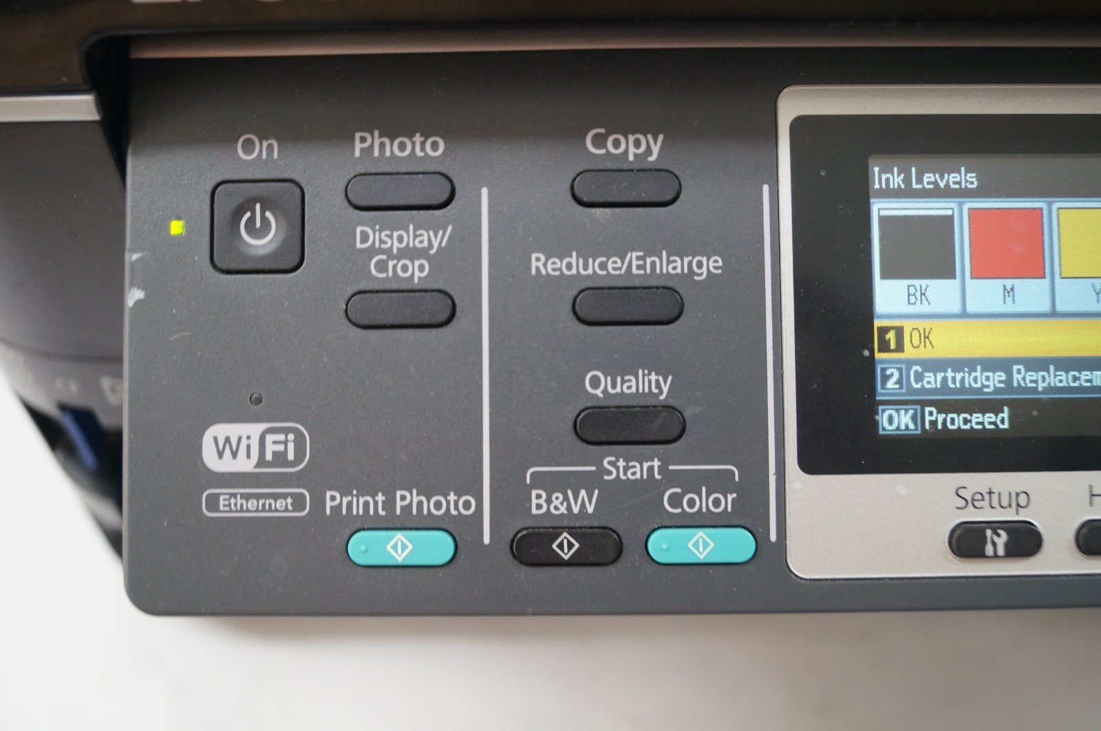 EPSON C422A WorkForce 545 All-In-One Printer Wi-Fi Print Tested WORKING B312