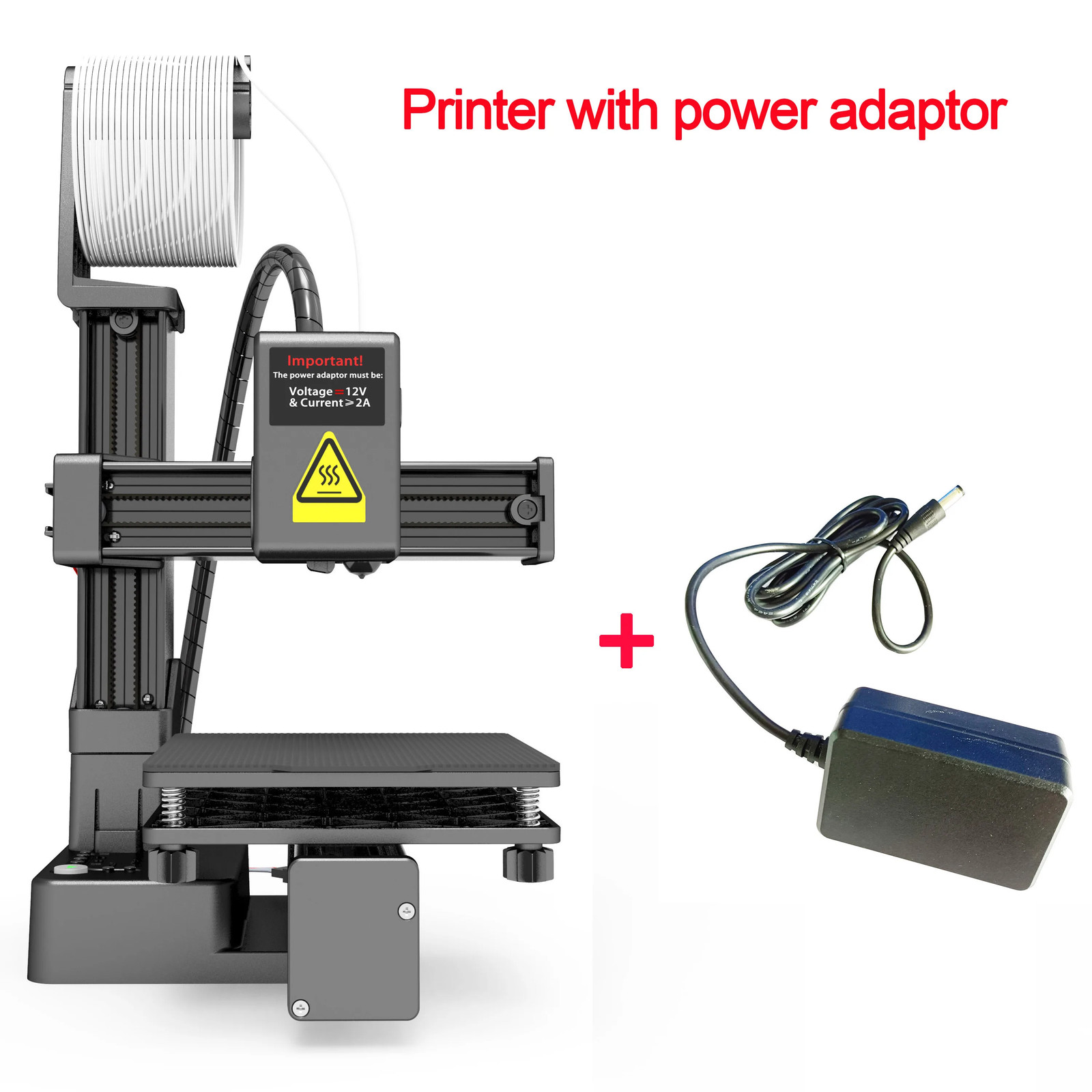 3D Printer Entry Level Compatible with PLA TPU 1.75Mm Filament Include Power Ada