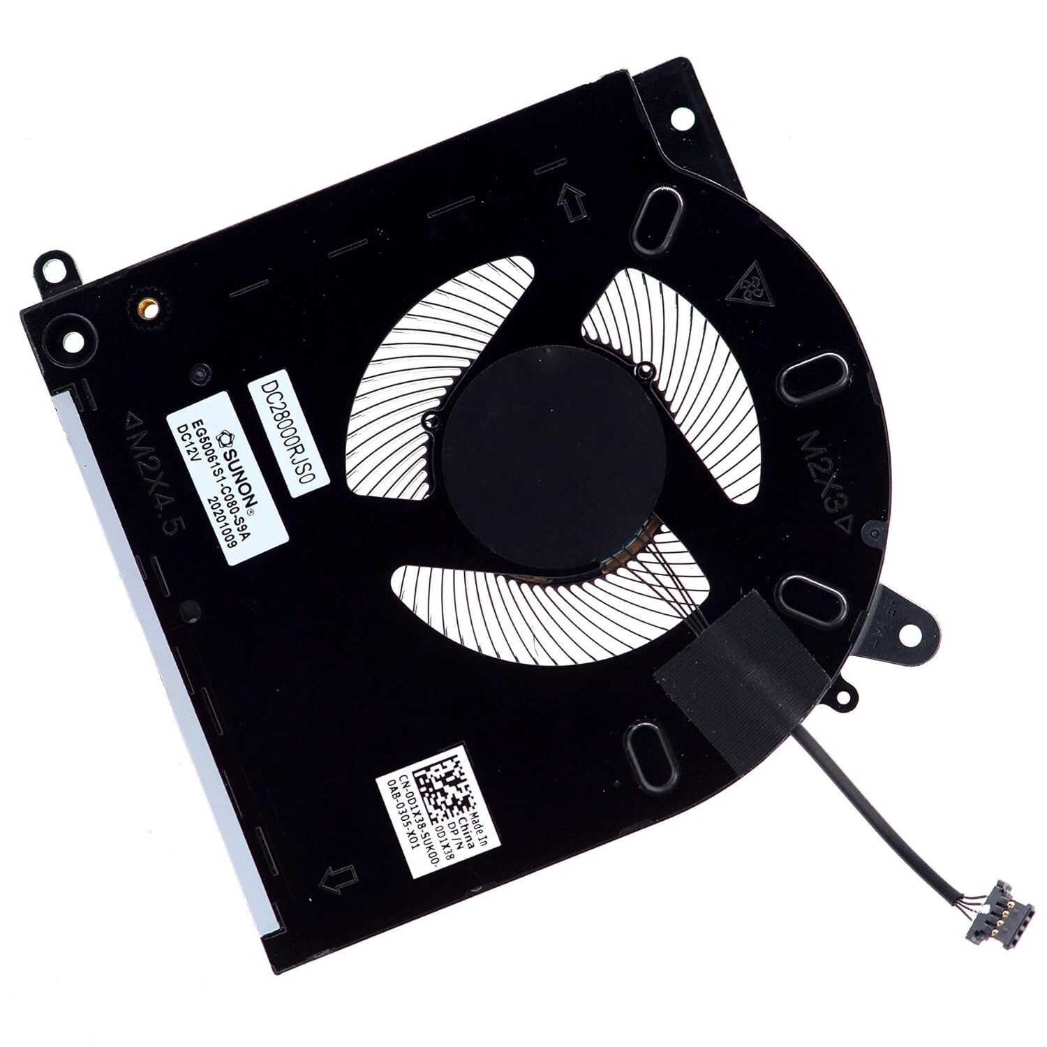 CPU GPU Cooling Fan for DELL Alienware M15 R3 M15 R4 2070 3070 0TG9V0 0D1X38