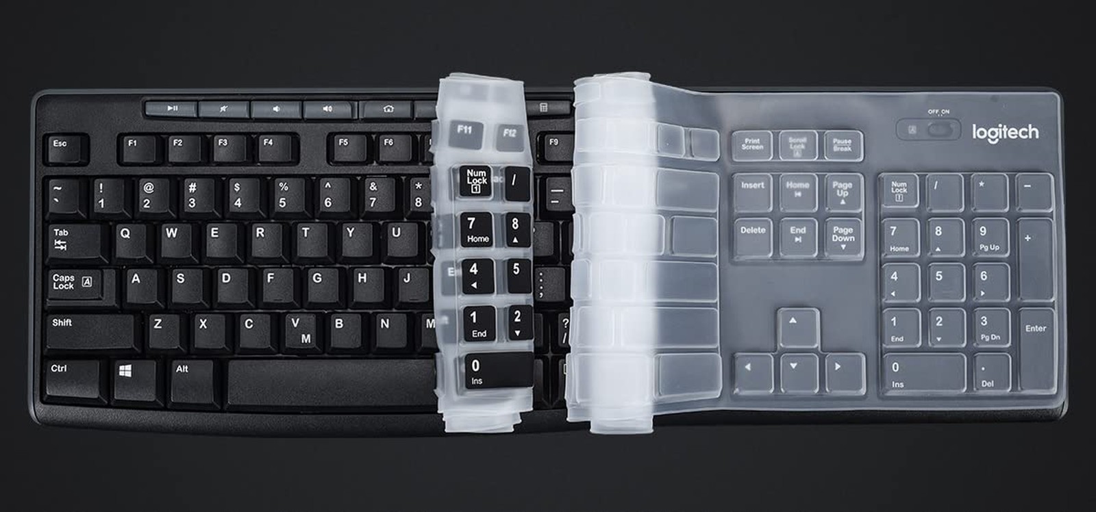 Keyboard Cover for Logitech MK295 MK270 K270 Keyboard, Logitech MK370 MK270 K…