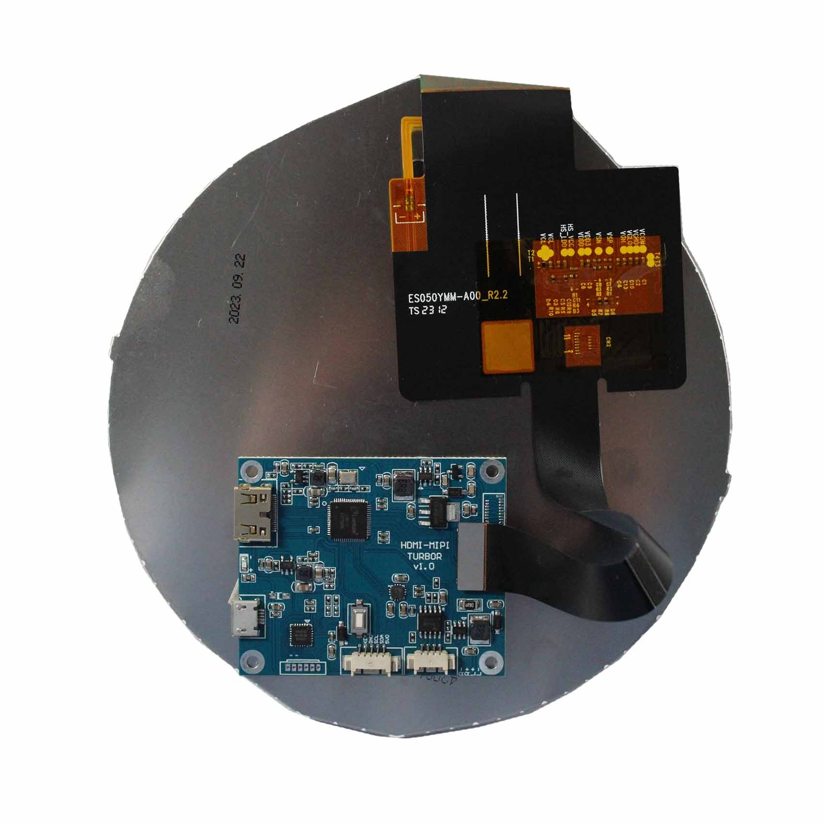 HDMI LCD Controller Board 5inch VS050YMM-N41 720X720 Round LCD Screen