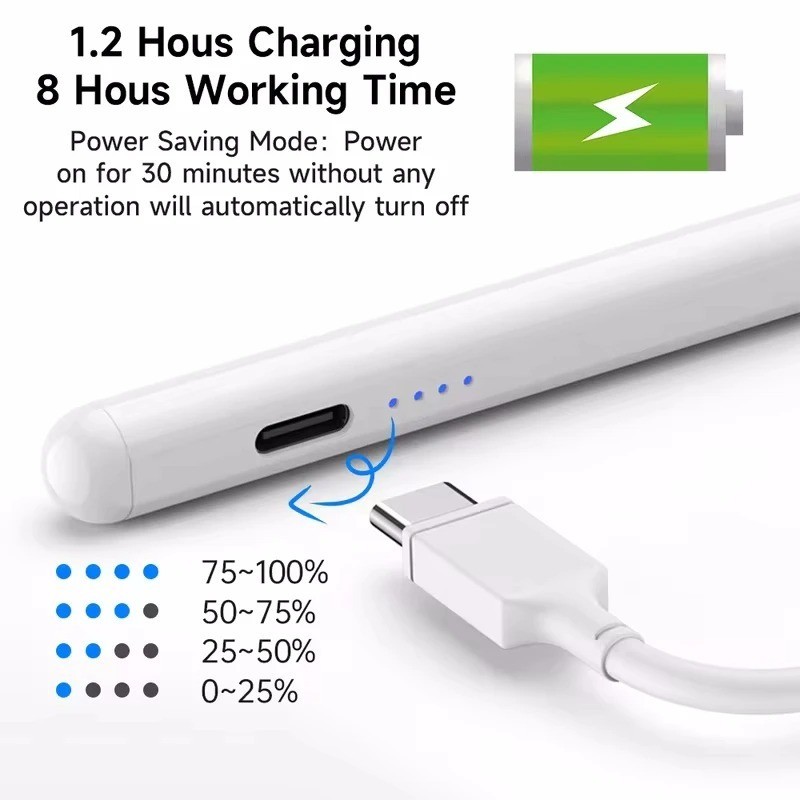 1PCS Universal Stylus Pen for Android, iOS & Windows Capacitive Touch Screen