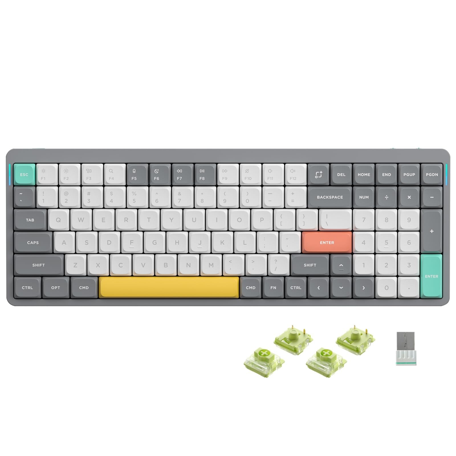 NuPhy Air96 V2 Wireless Mechanical Keyboard 100-Key RGB BT 2.4G USB