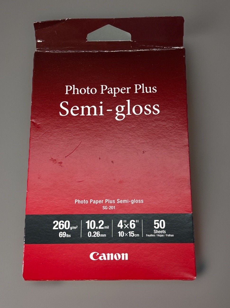 Canon Photo Paper Plus Semi-Gloss SG-201 Inkjet Paper 4×6″ 50 Sheets Brand New