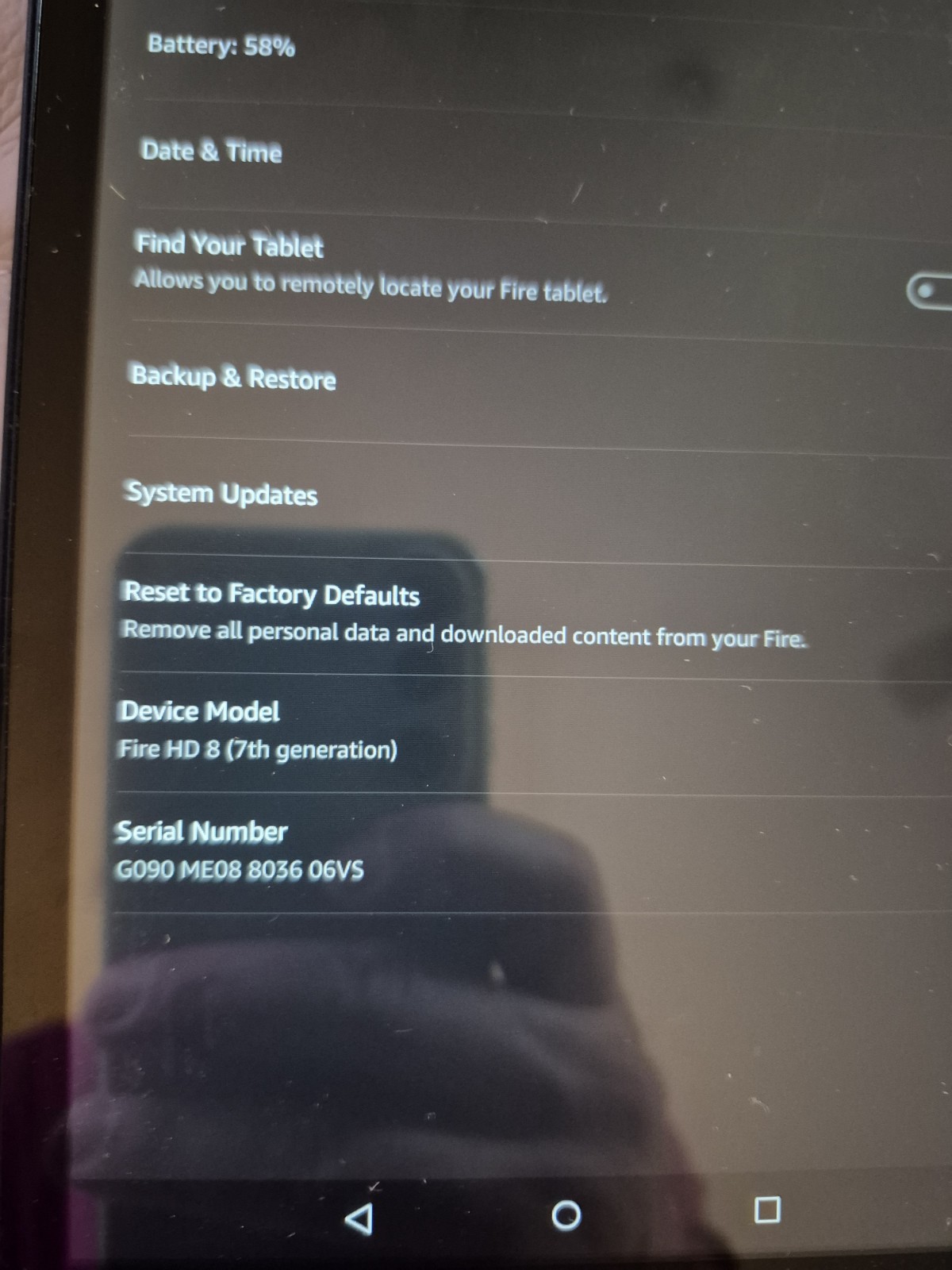 Amazon Fire HD 8 (7th Gen) 8″ Tablet 16GB Wi-Fi Touchscreen Black
