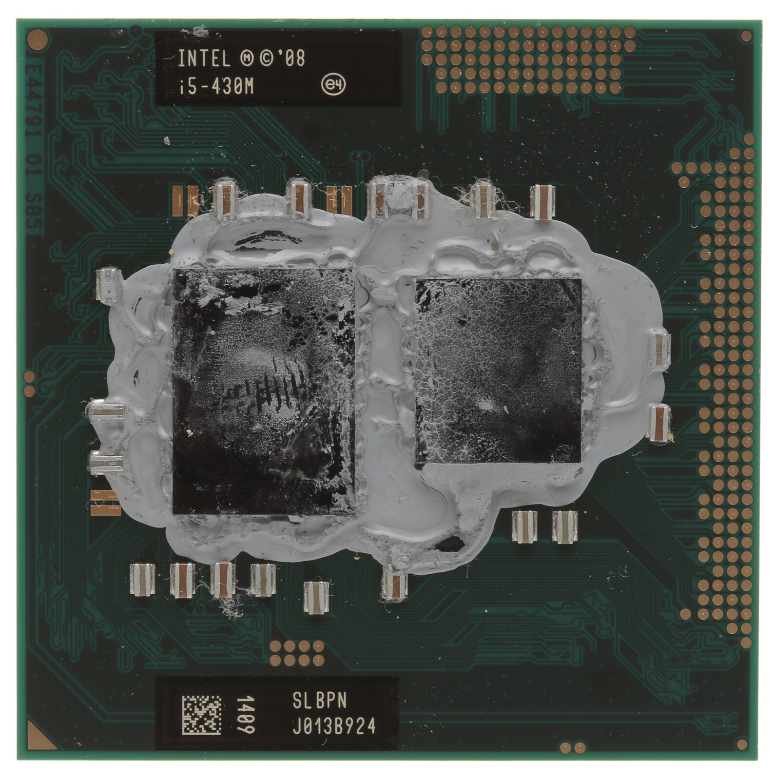 SLBPN Genuine Intel Core I5-430M 2.267GHZ 3MB Laptop CPU Socket G1 – USED