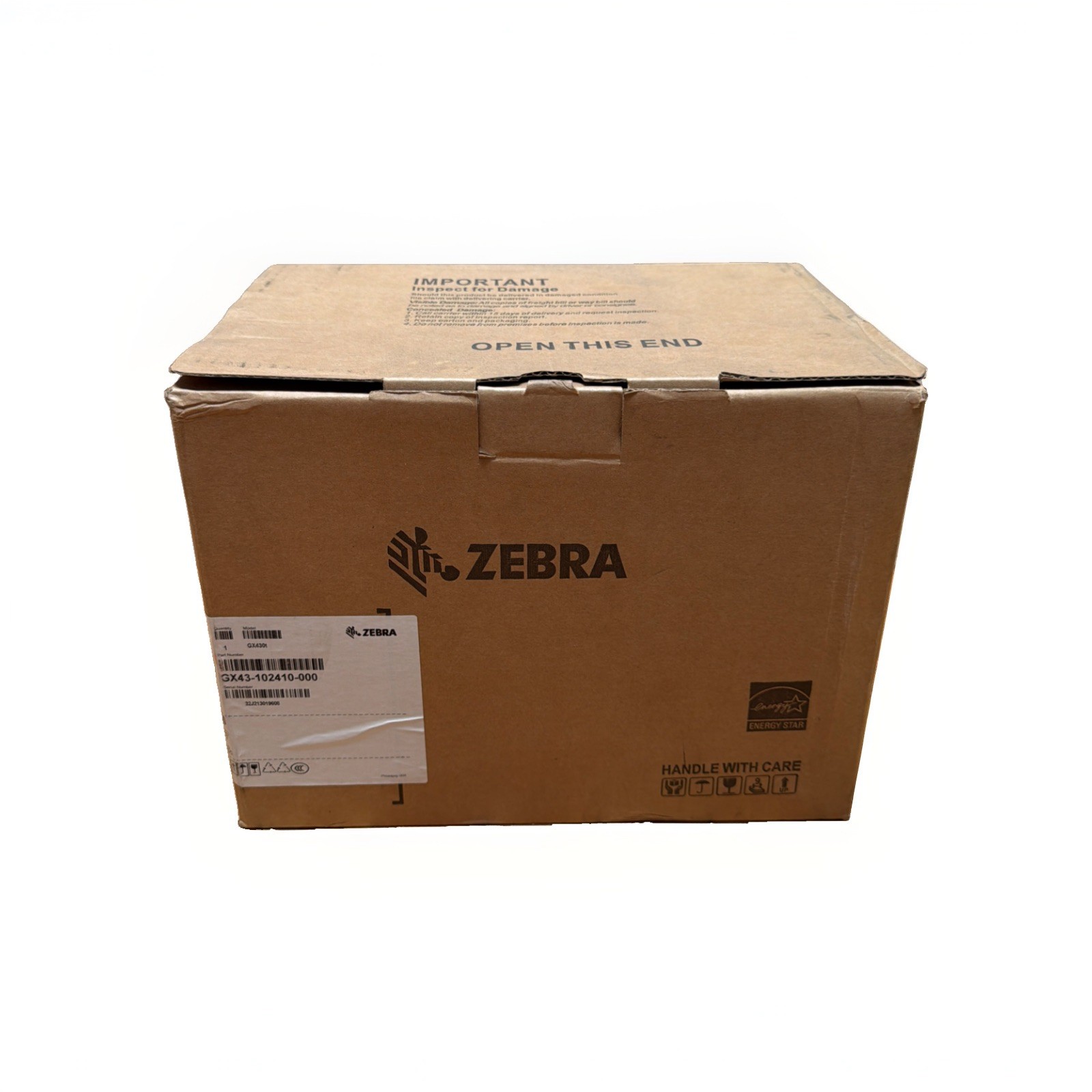 Zebra GX430t Thermal Transfer Desktop Printer with Adapter for Labels & Receipts
