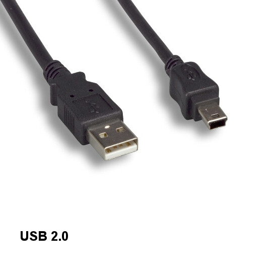Kentek 10ft USB 2.0 A to Mini B 5Pin Cable Male Digital Camera Phone PDA MP3 PS3