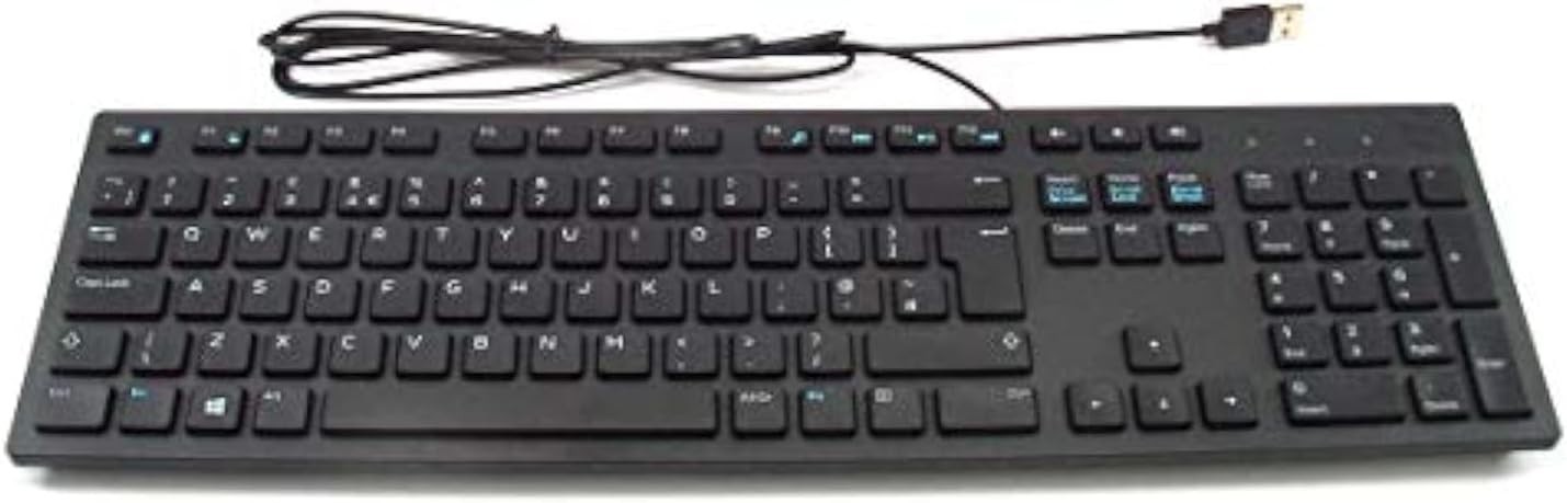 DELL Slim Multimedia USB Keyboard Black KB216-BK , US International (QWERTY)