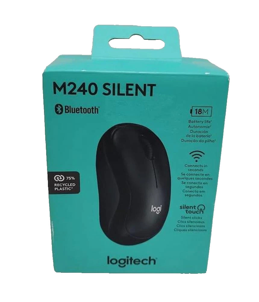 Logitech M240 Silent Wireless Bluetooth Mouse Black – NEW OPEN !!!