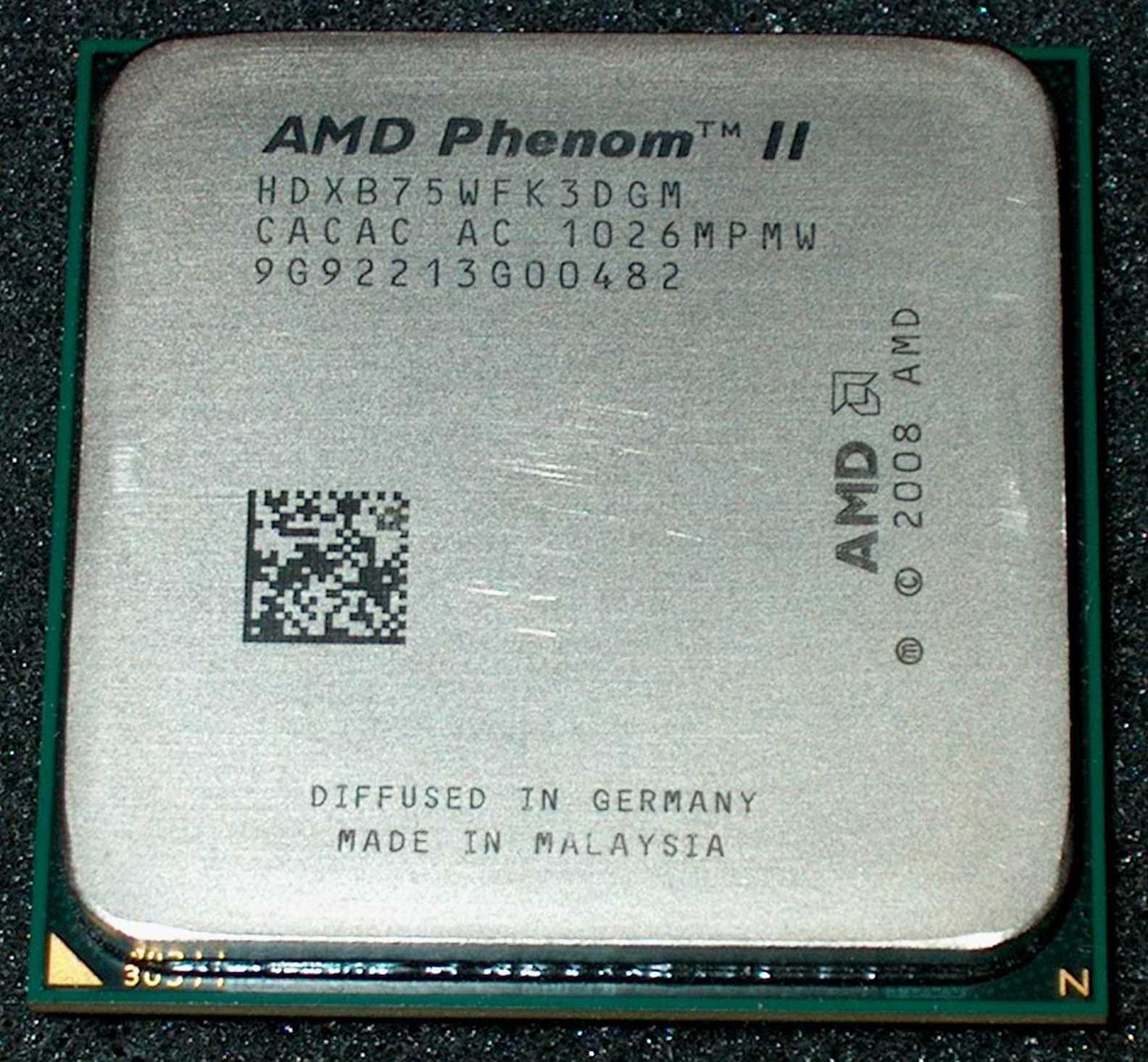 AMD Phenom II X 3 3.0 GHz B75 Triple-Core Processor, HDXB75WFK3DGM, AM2+/ AM3