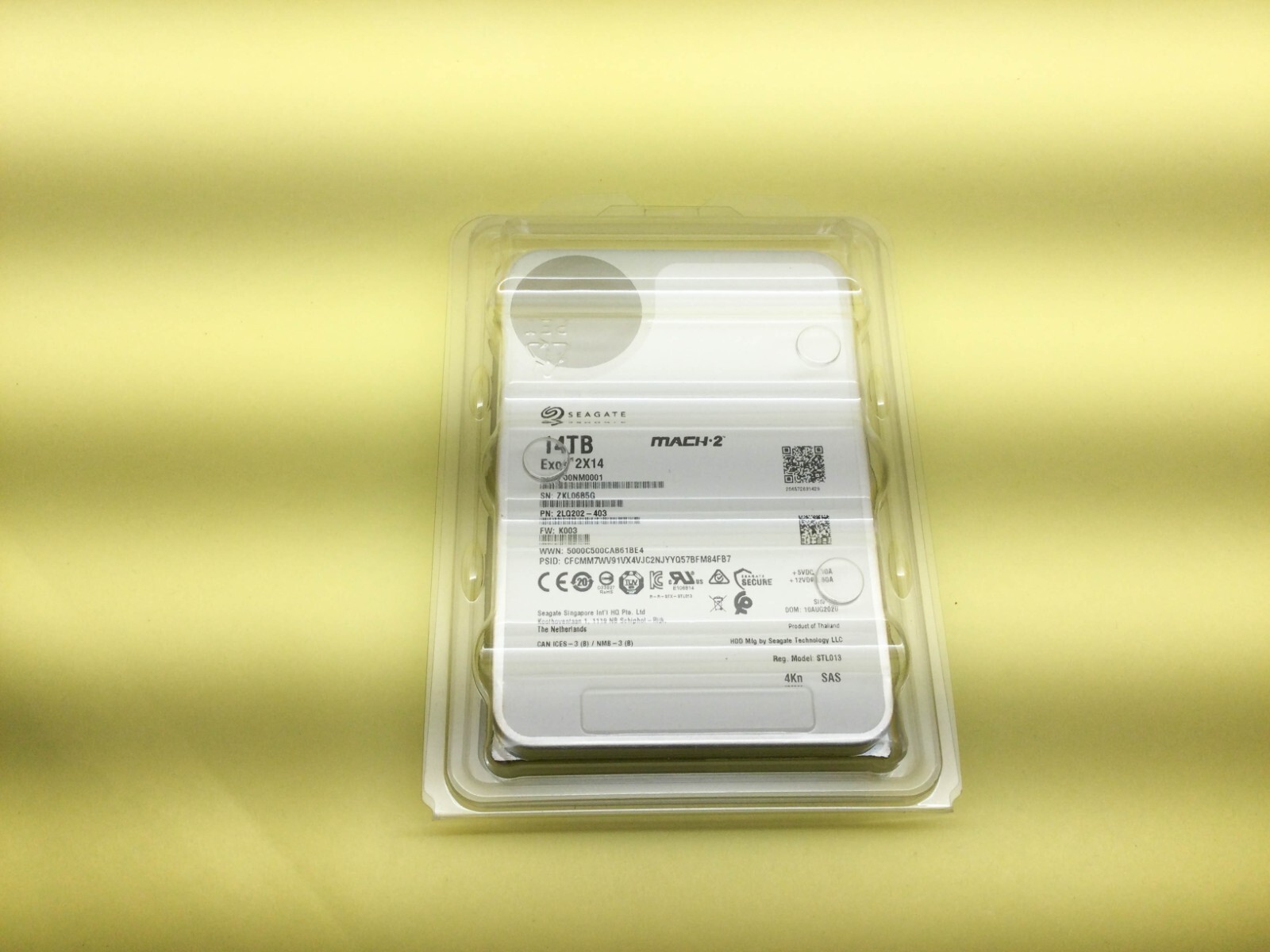 Seagate Exos 2X14 14TB 7.2K SAS 12Gbps MACH.2 3.5in 4Kn HDD ST14000NM0001 New