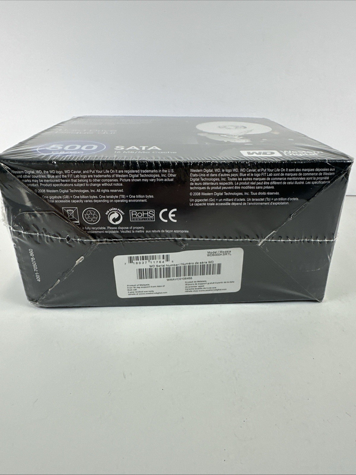 Western Digital Caviar Blue 16 MB 500GB SATA Hard Drive WD5000KSRTL SEALED