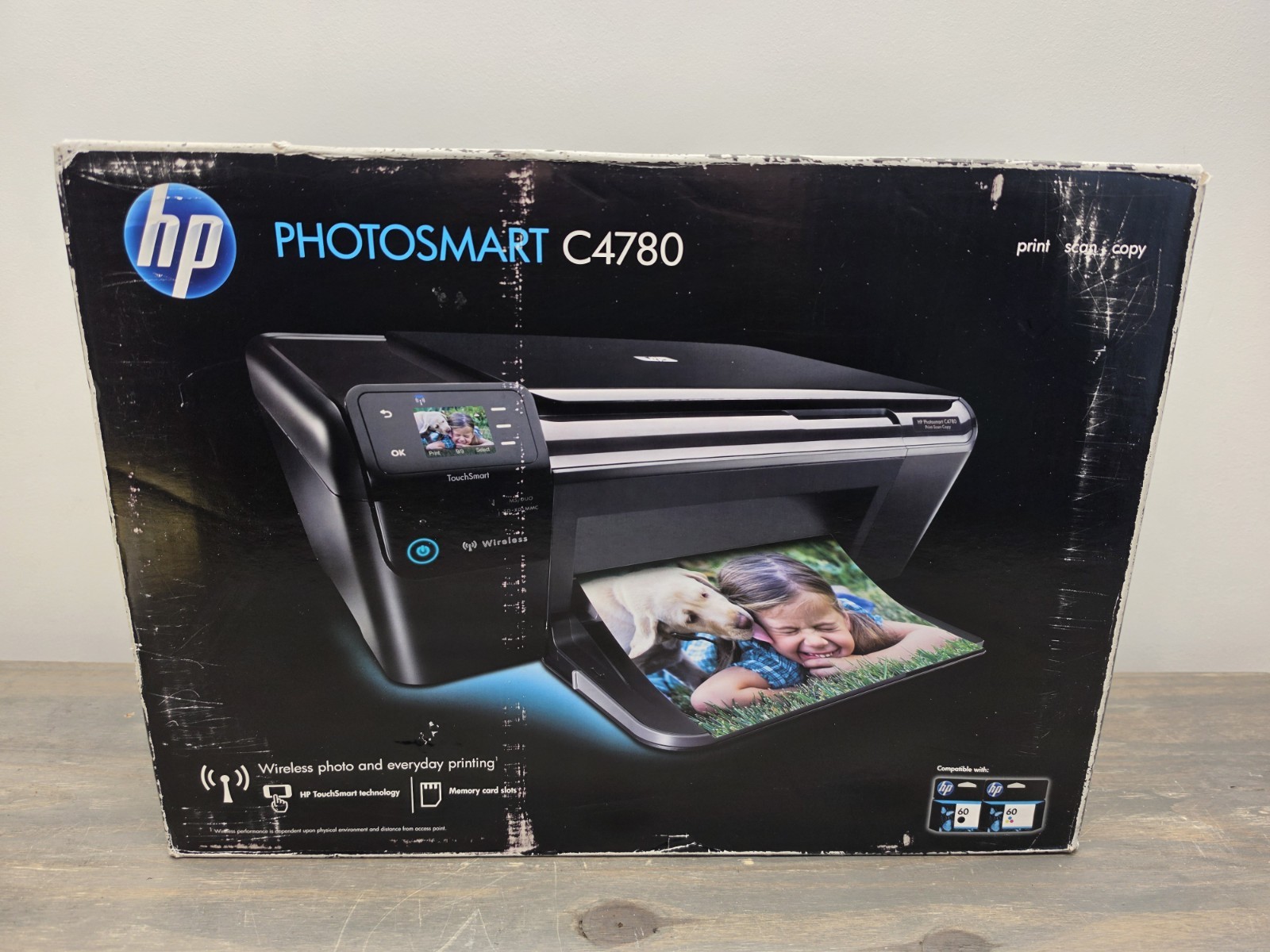 HP Photosmart C4780 All-In-One Wireless InkJet Printer Brand New Open Box!