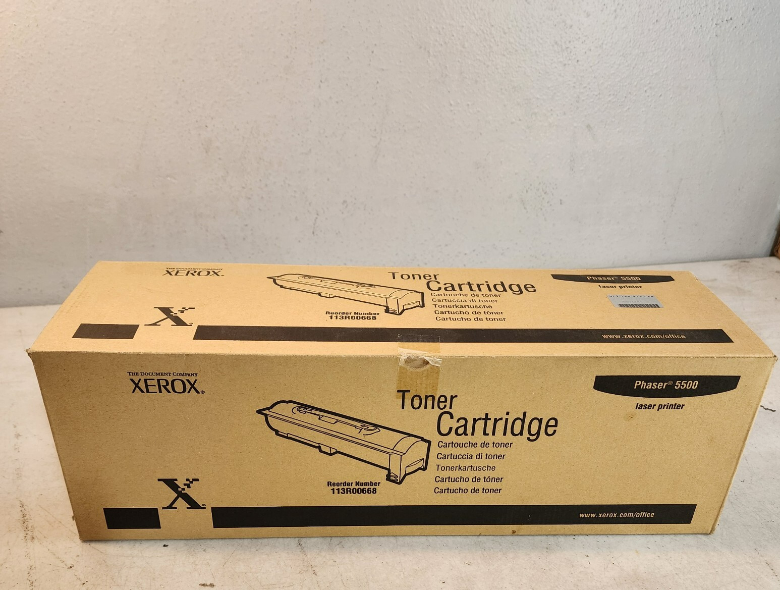 Xerox 113R00668 Black Toner Cartridge Genuine New No Box Weighs Full
