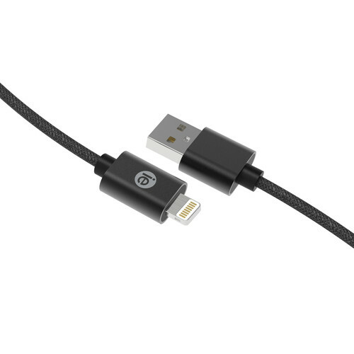 iEssentials IEN-BC6L-BK Braided Black 6ft Lightning USB Charging Cable