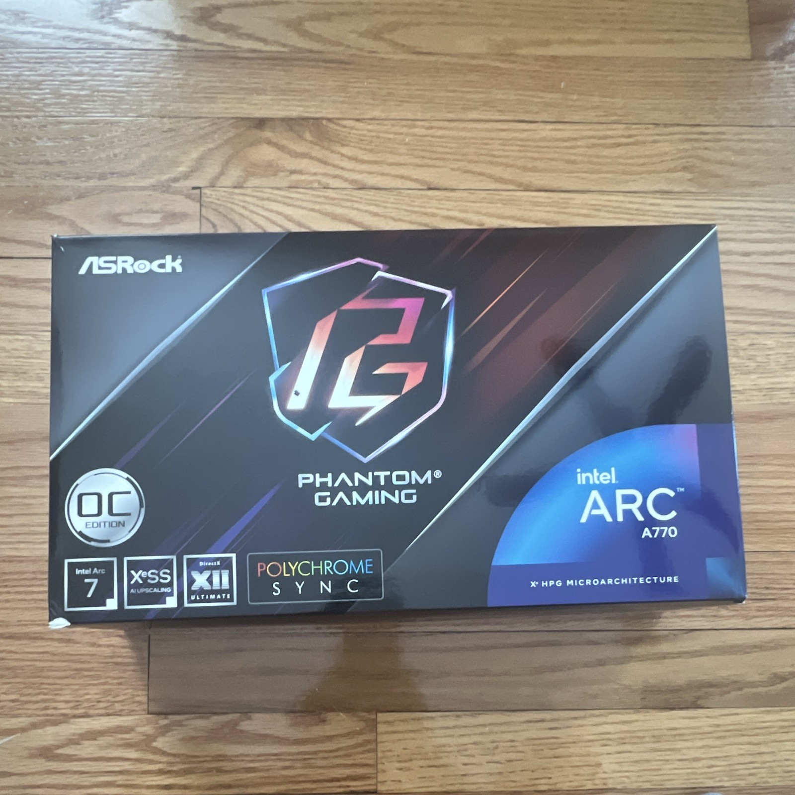 ASRock Phantom Gaming Intel Arc A770 16GB OC Edition RGB Graphics Card HDMI DP