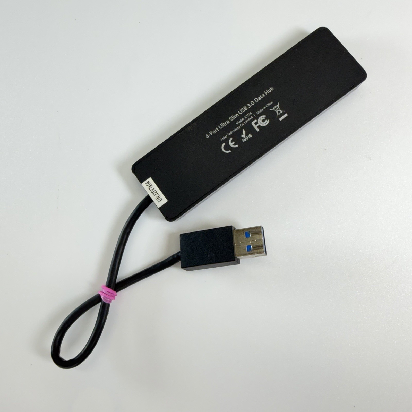 Anker 4-Port Ultra-Slim USB 3.0 Data Hub Model A7516
