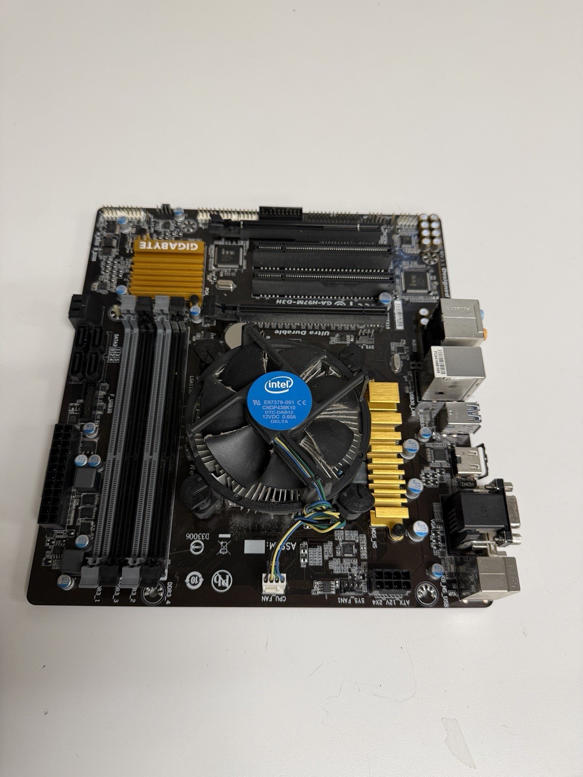 ✅ Gigabyte GA-H97M-D3H ✅ mATX Motherboard ✅ Core i7-4170 NO RAM ✅
