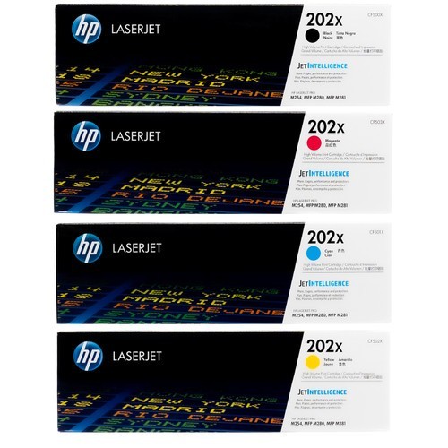 HP 206A Genuine Toner Cartridge Set W2110A-W2113A Black Cyan Magenta Yellow