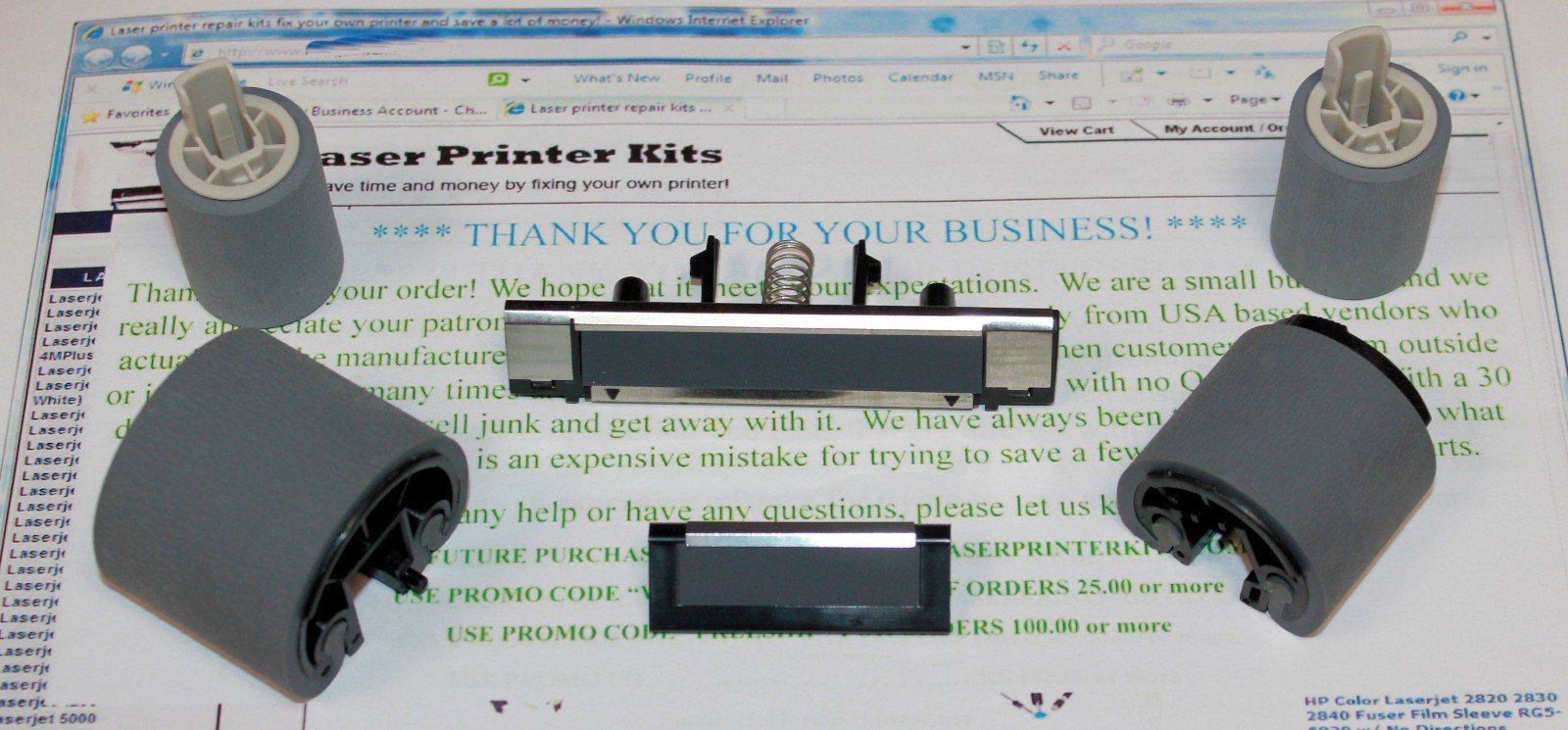 HP LJ 5000 MAINTENANCE KIT PAD ROLLER PREMIUM QUALITY ISO9001/14001