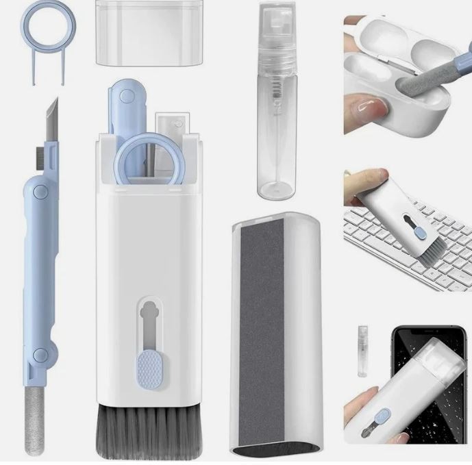 7 in 1 Keyboard Cleaning Kit Screen Brush Earphone Cleaner Dust Tool for Laptop
