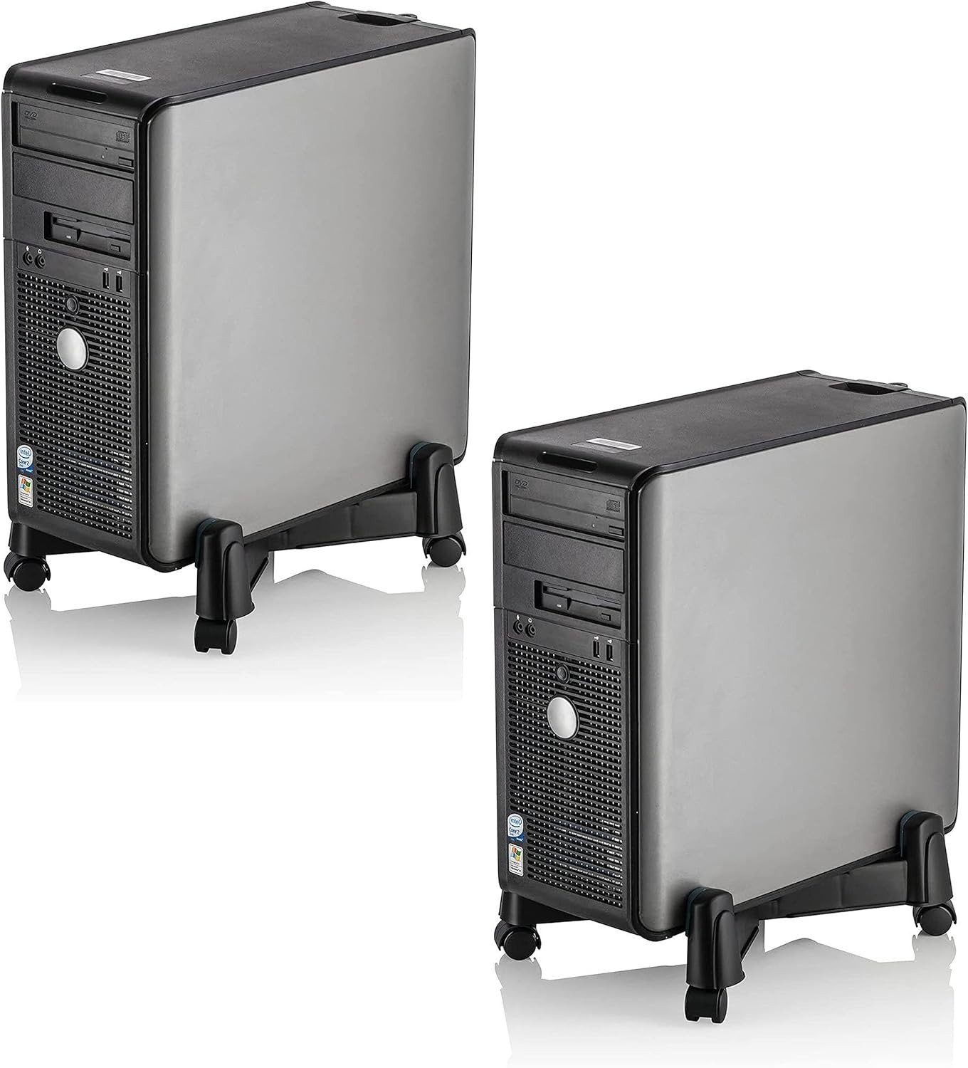 Computer Tower Stand for Desktop Gaming PC Stand Adjustable CPU Holder Pack of 2