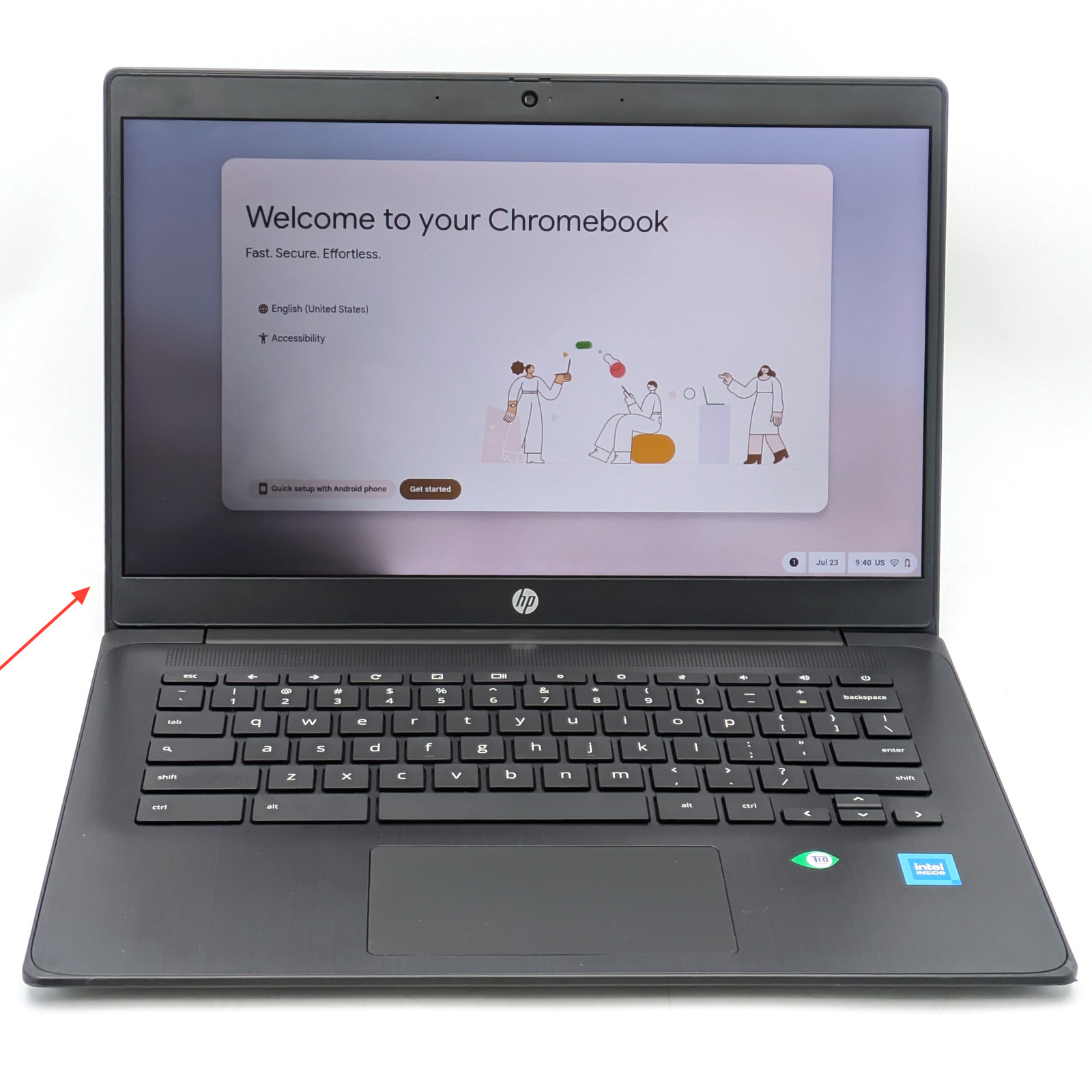 HP Chromebook 14 G7 14″ Intel Celeron N4500 8GB RAM 32GB eMMC Chrome OS