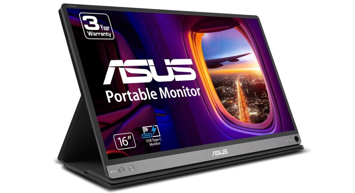 ASUS ZenScreen 15.6” 1080p Portable USB Monitor (MB16AC) | Full HD (1920 x 1080)