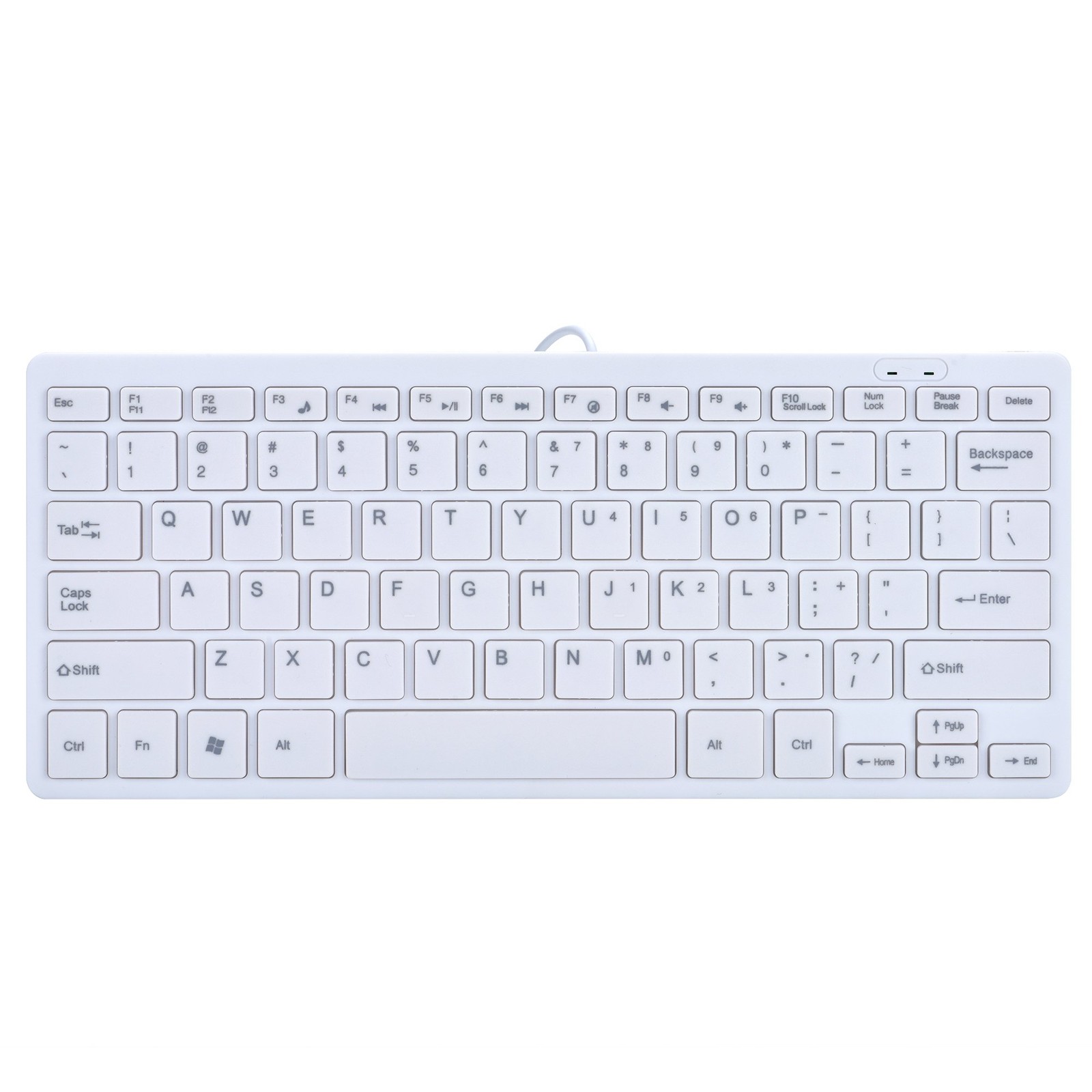 I Focus MCSaite Mini 78 Keys Wired Keyboard – with Cover White