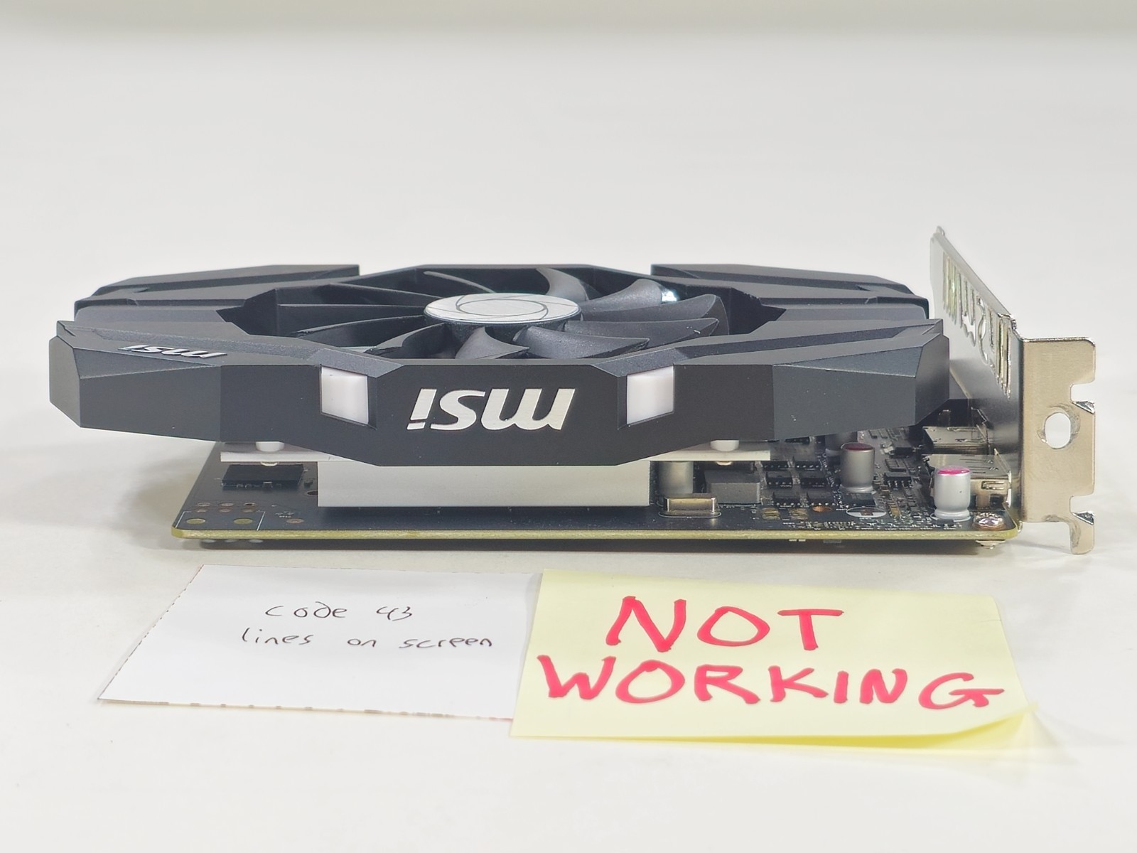 [NOT WORKING] MSI GeForce GTX 1050 Ti OC 4GB 4G 128-bit GDDR5 PCI-E 3.0