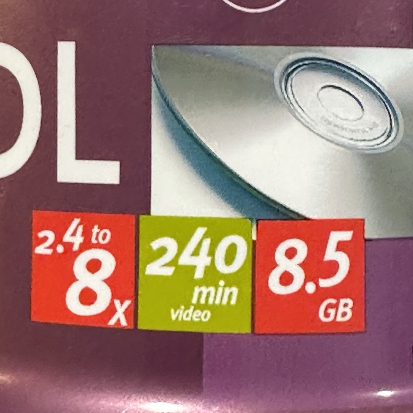 Memorex Dual Layer DVD+R DL 50-Pack 8X, 8.5GB, 240 Minutes Double Capacity NEW