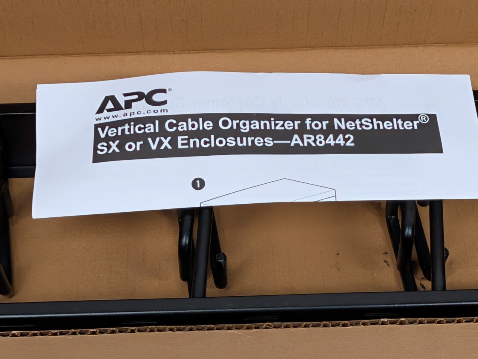 APC Schneider AR8442 NetShelter Cable Management Vertical Cable Manager – New