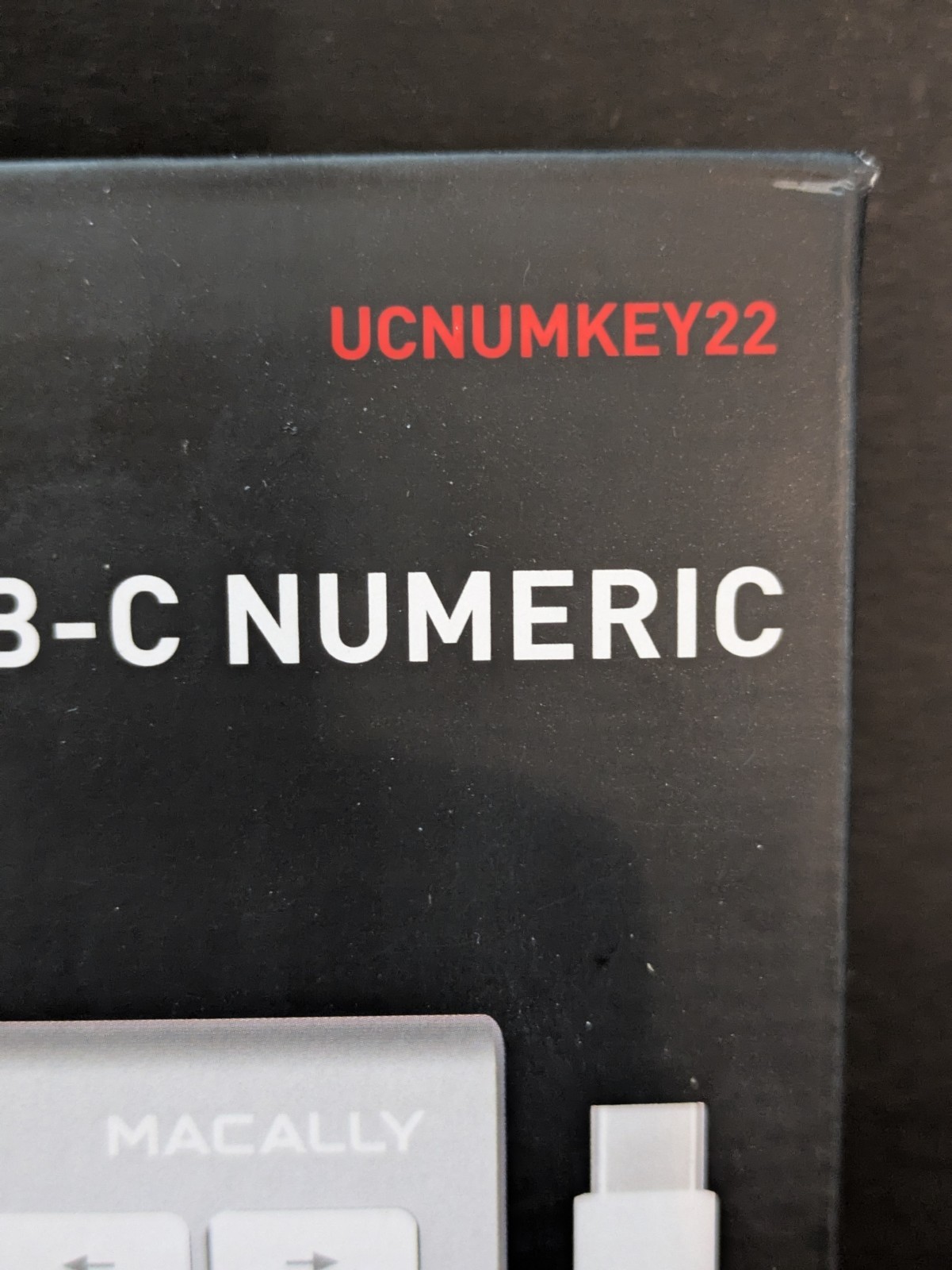 Macally Wired USB C 22 Numeric Keypad (UCNUMKEY22) for MAC Windows iOS Android