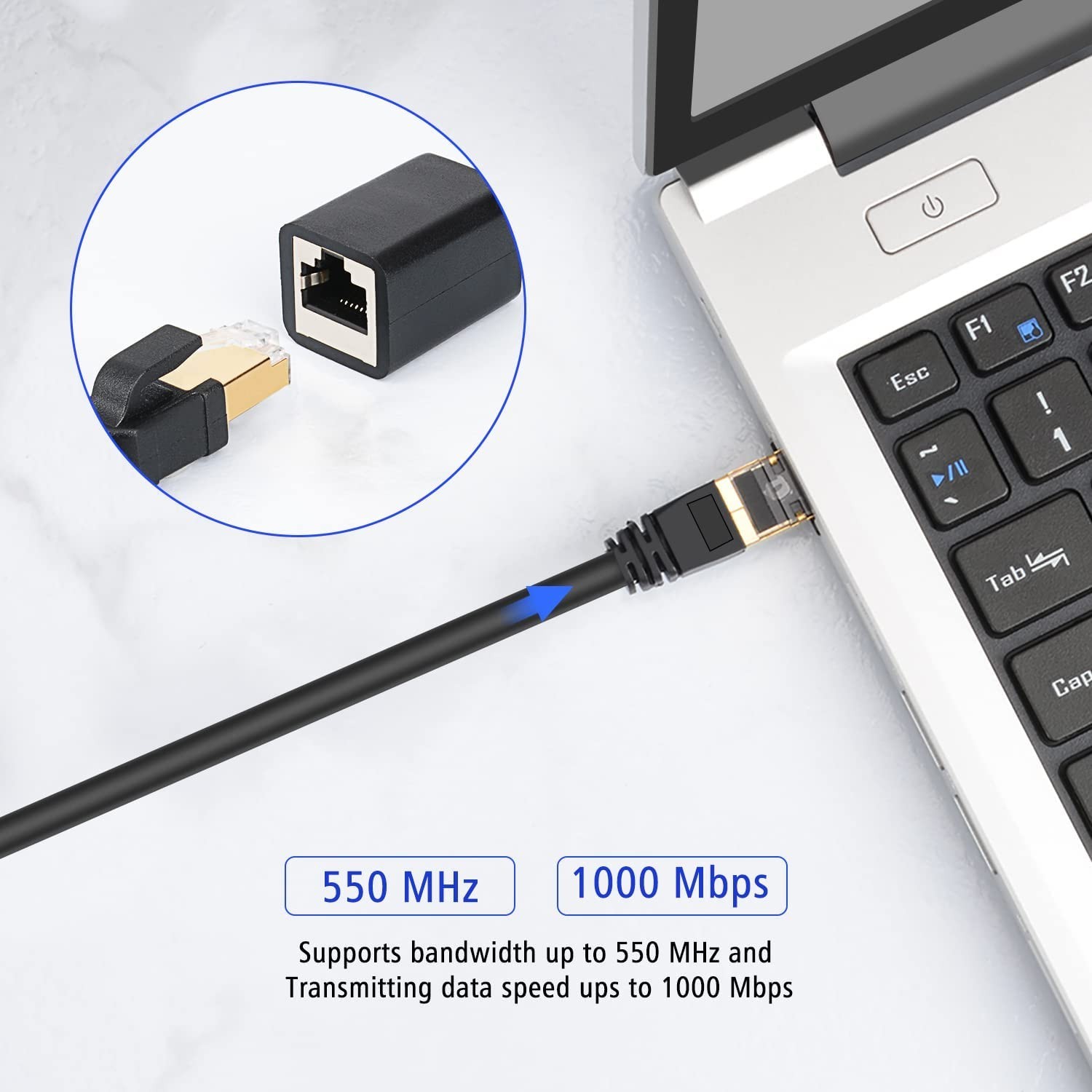 Versatile 13FT Cat6 Ethernet LAN Cable – Gold Plated for Optimal Performance