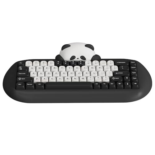 YUNZII C68 Panda Wireless Mechanical Gaming Keyboard 68 Keys Cute Layout with