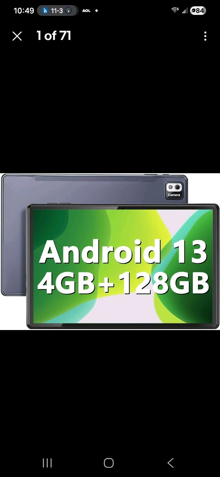 10.1″ WIFI Tablet Android 12 Tablets Pad 32G 64GB 128GB HD Quad-Core Dual Camera