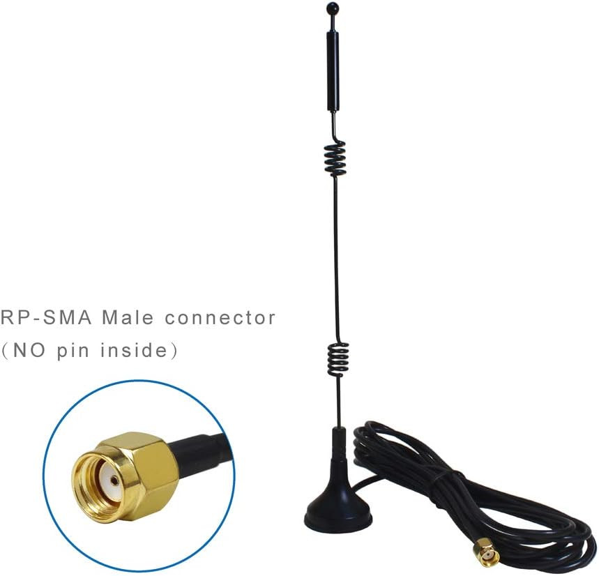 Dual Band Long Range WiFi Antenna (2-Pack), 9dbi 2.4GHZ 5GHZ 5.8GHZ RP-SMA Conn